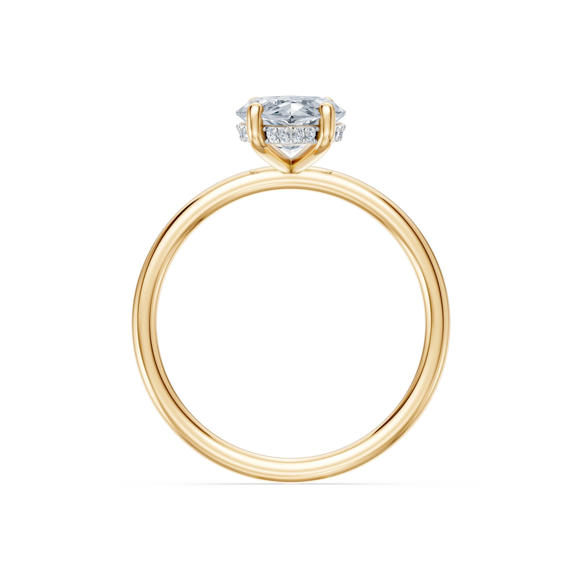 Inel de Logodnă Solitaire din Aur, Diamant Marquise 2,00 CT