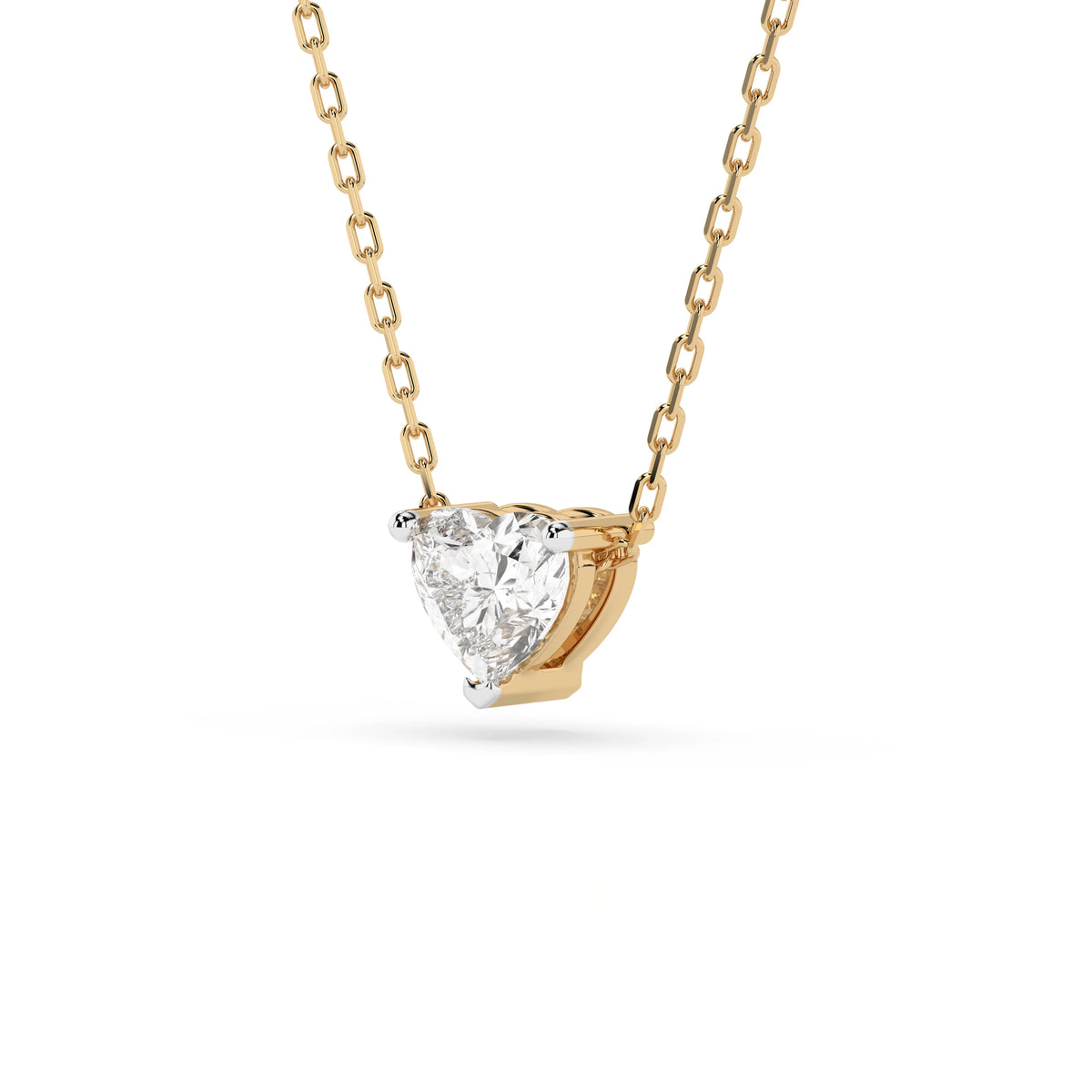 Colier din Aur cu Diamant, Forma Inimă, 0,30 CT