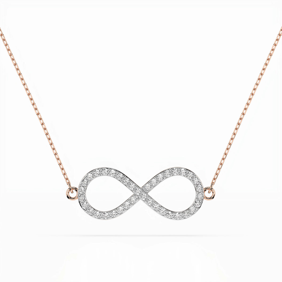 Colier din Aur cu Diamante, Forma Rotund Briliant, 0,19 CT