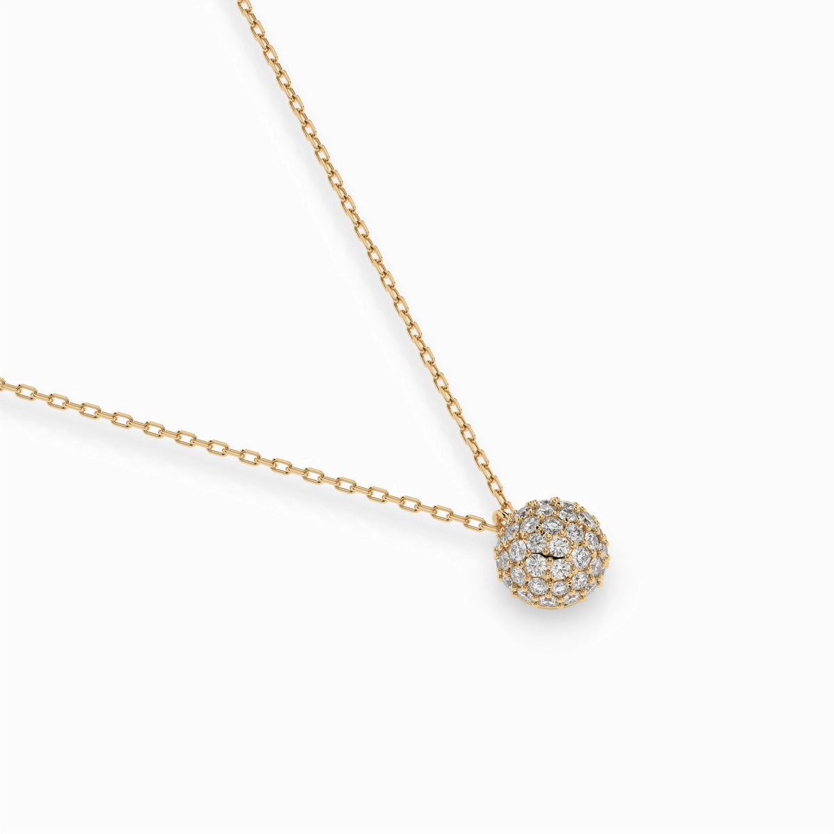 Colier din Aur cu Diamante, Forma Rotund Briliant, 0,23 CT