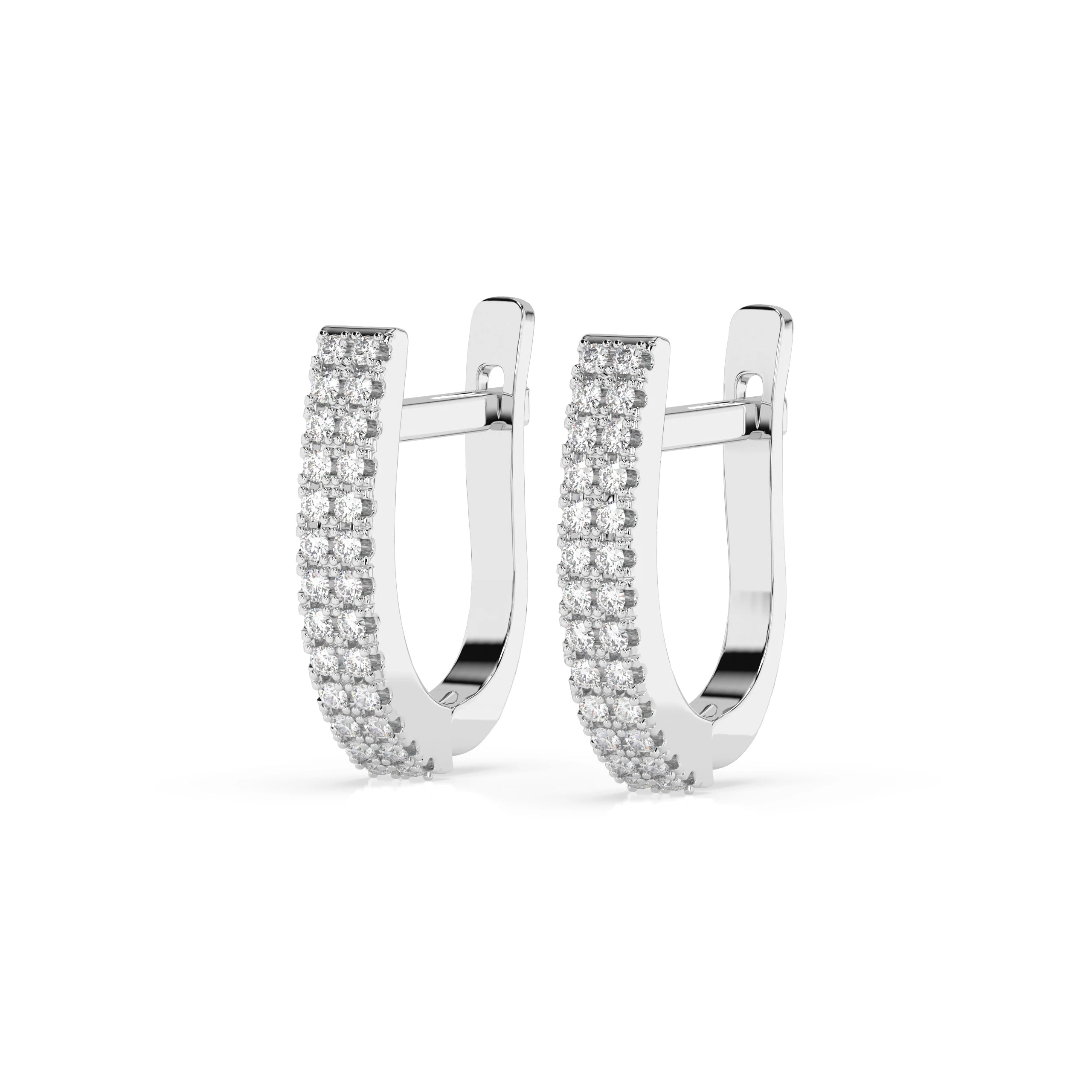 Cercei din Aur cu Diamante Rotunde Briliant 0.21 CT