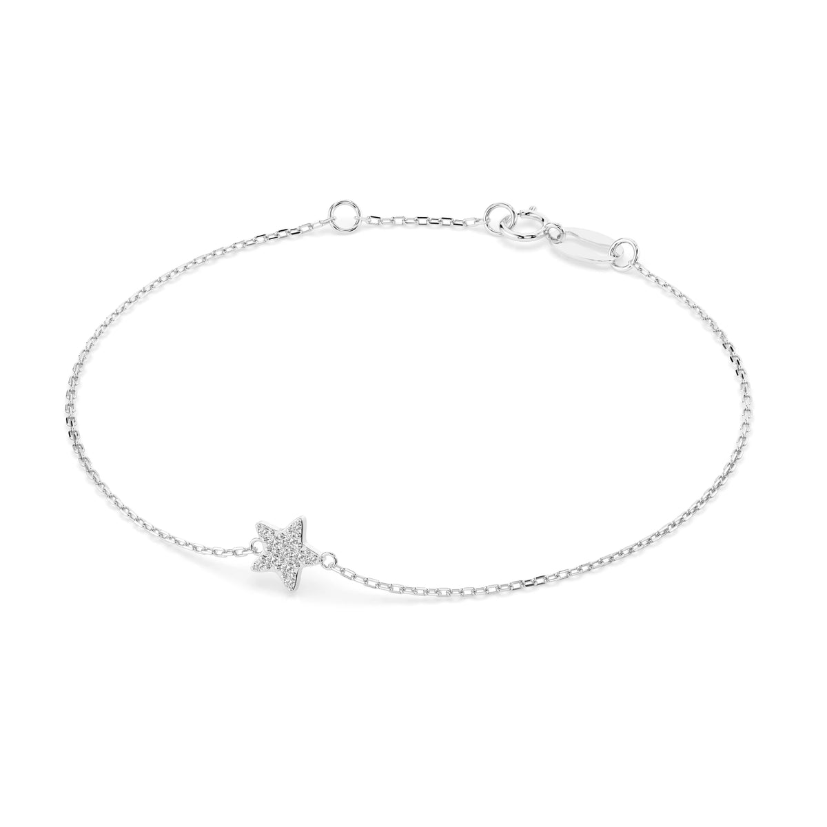 Brățară din Aur cu Diamante, Forma Rotund Briliant, 0,08 CT