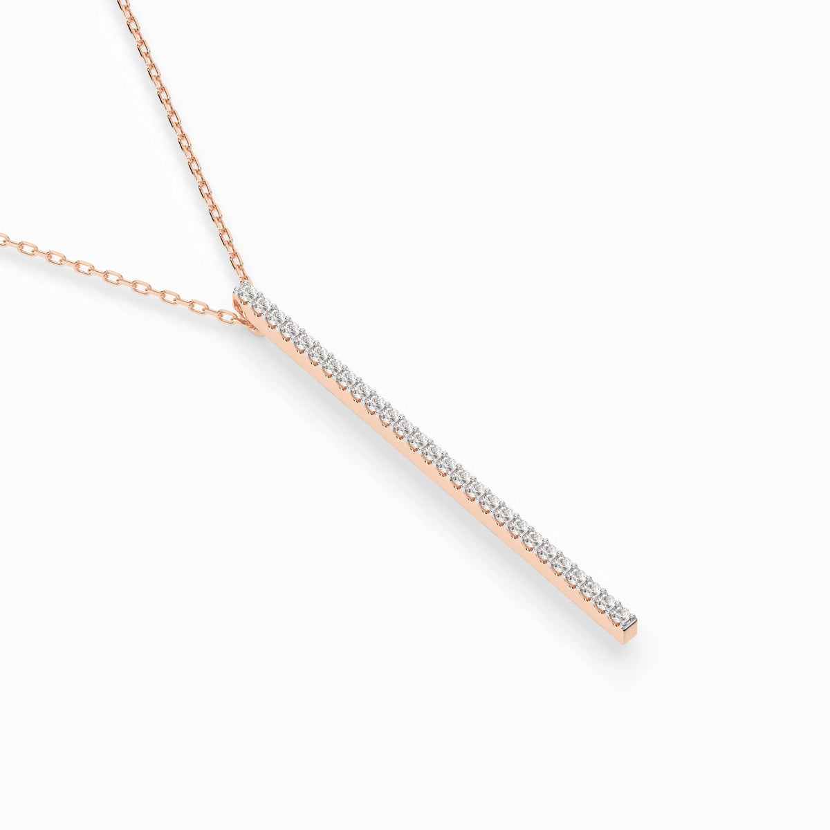 Colier din Aur cu Diamante, Forma Rotund Briliant, 0,14 CT