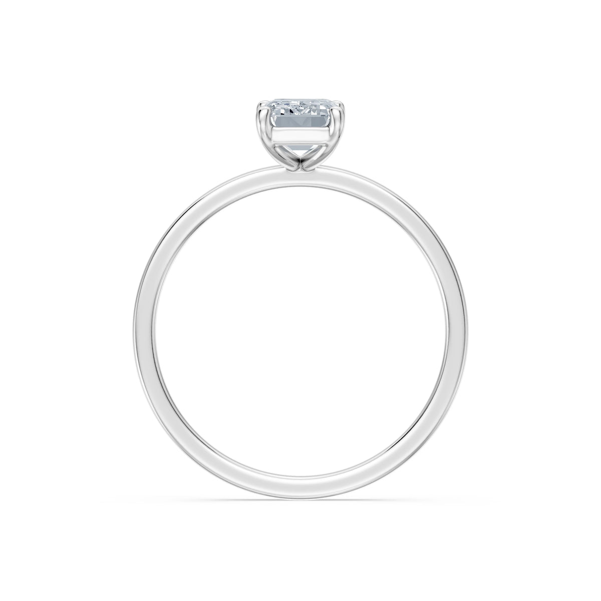 Inel de Logodnă Solitaire din Aur, Diamant Emerald 1,00 CT