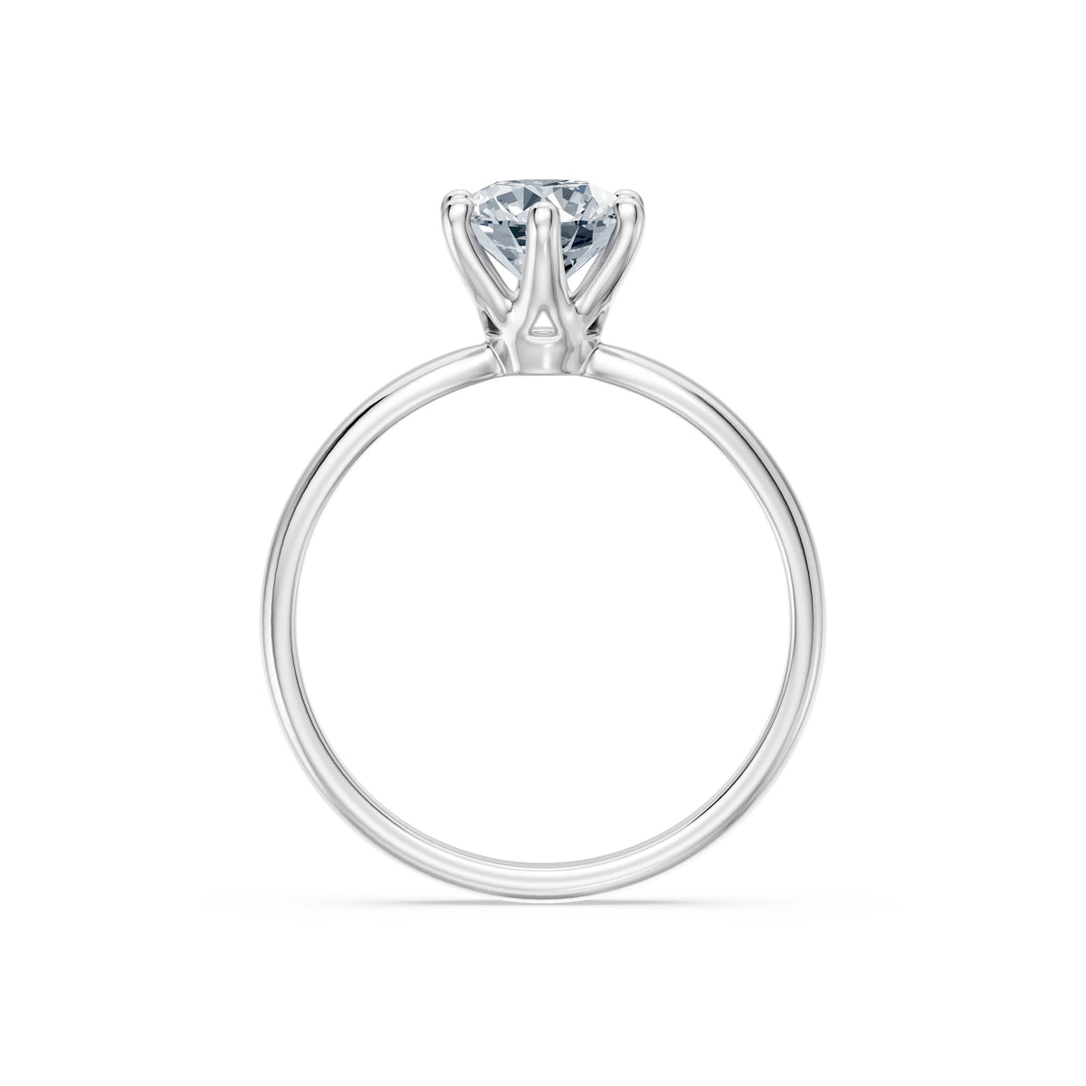 Inel de Logodnă Solitaire din Aur, Diamant Rotund Briliant 1,00 CT