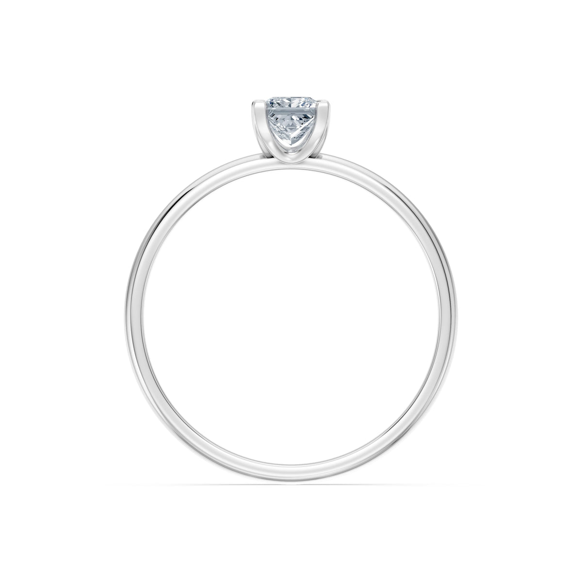 Inel de Logodnă Solitaire din Aur, Diamant Princess 0,30 CT