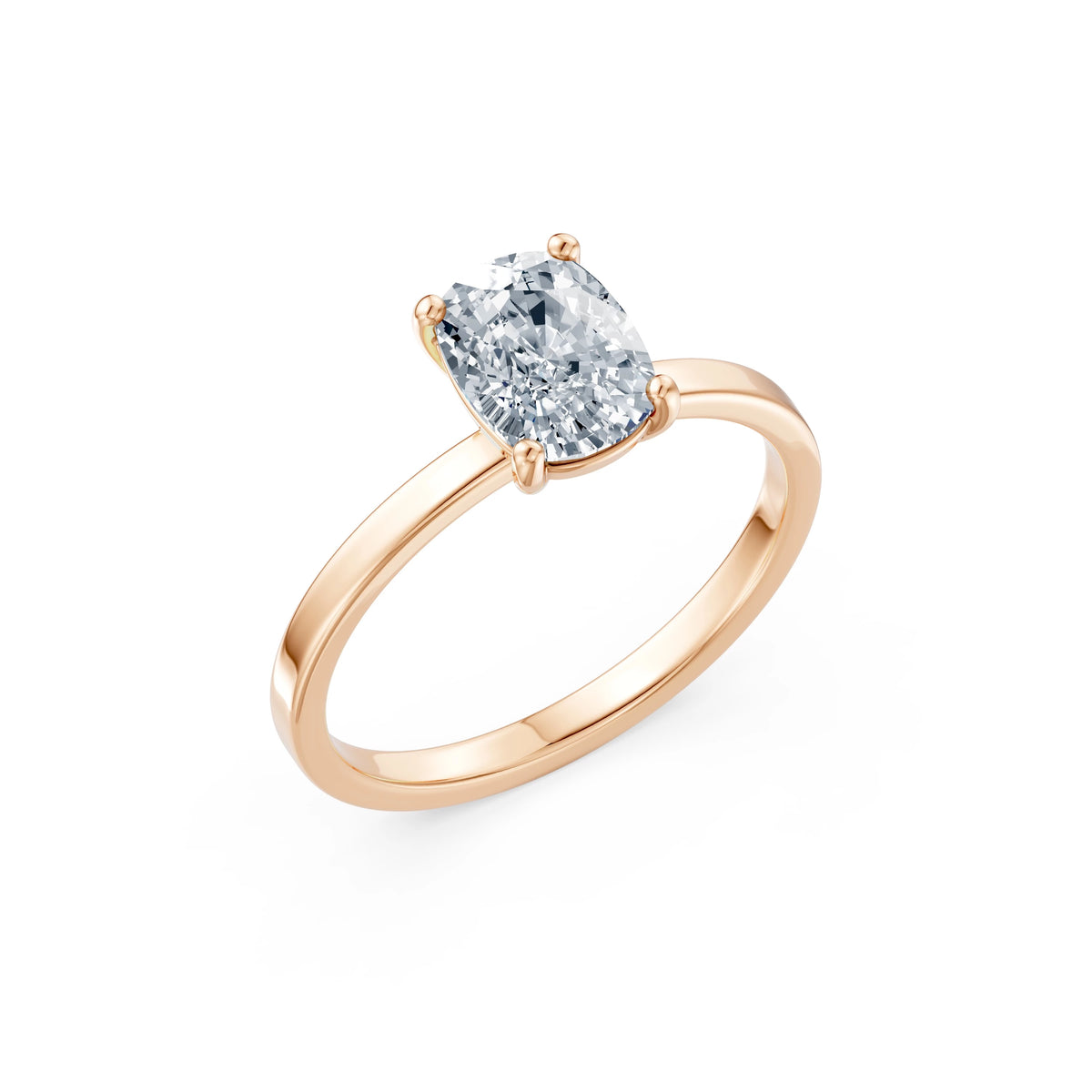 Inel de Logodnă Solitaire din Aur, Diamant Cushion 1,50 CT