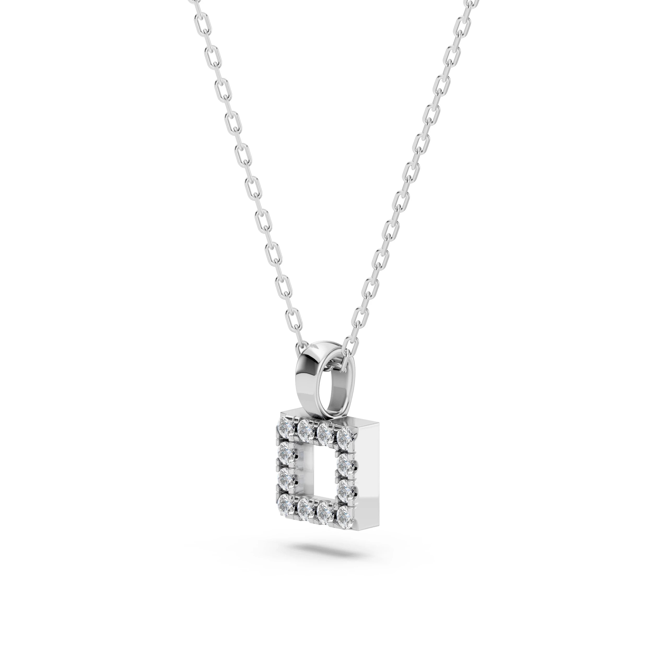 Colier din Aur cu Diamante Rotunde Briliant 0.06 CT