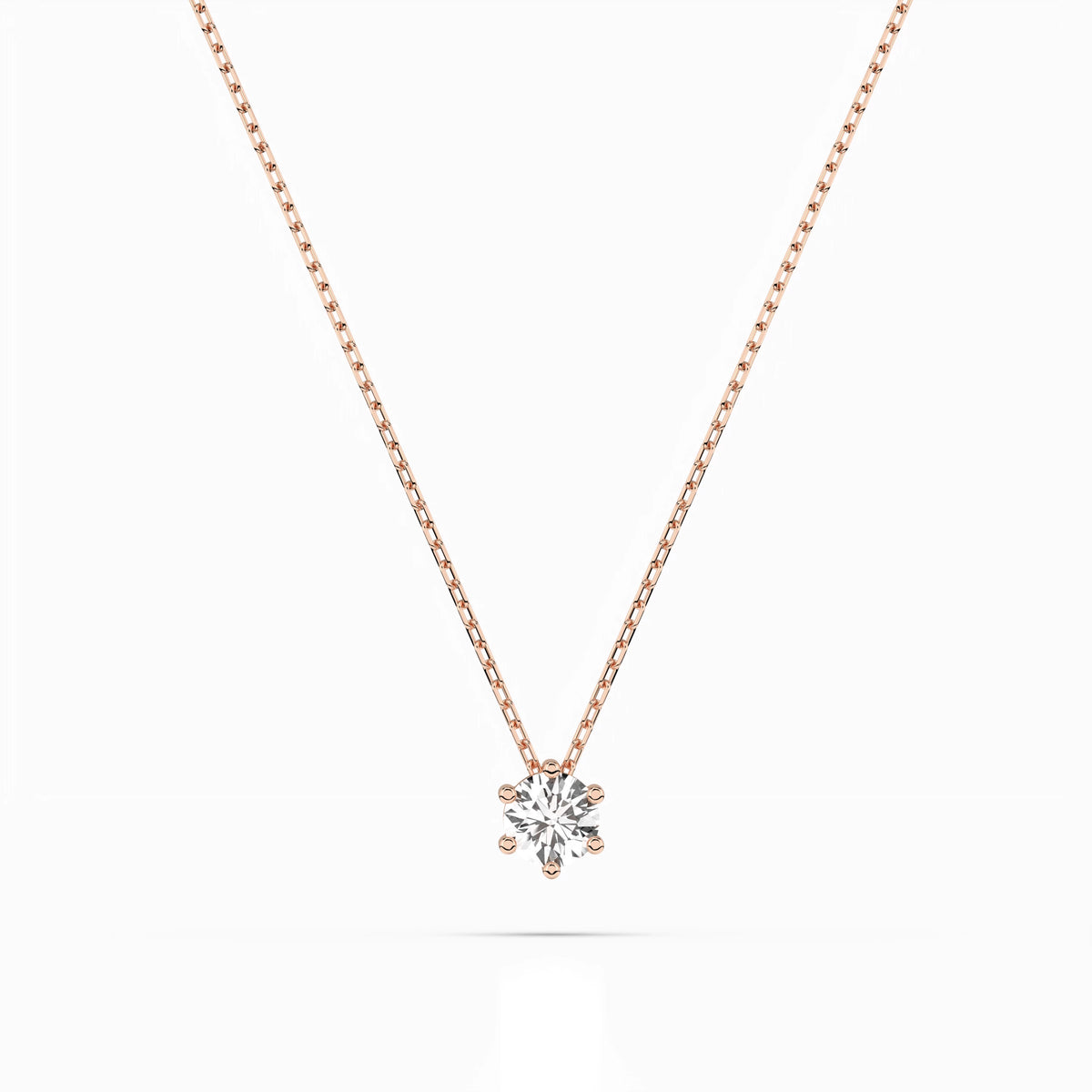 Colier din Aur cu Diamant, Forma Rotund Briliant, 0,10 CT
