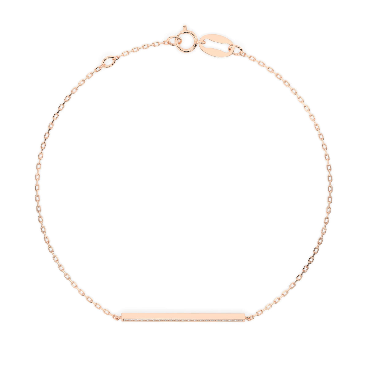 Brățară din Aur cu Diamante, Forma Rotund Briliant, 0,10 CT