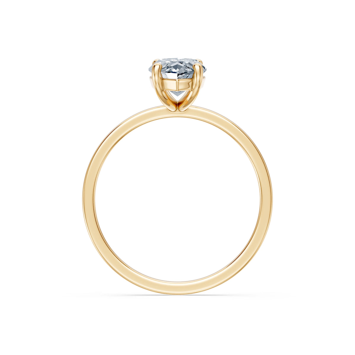 Inel de Logodnă Solitaire din Aur, Diamant Marquise 1,50 CT