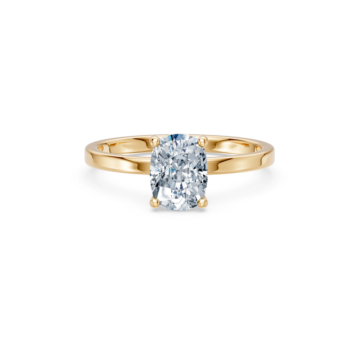 Inel de Logodnă Solitaire din Aur, Diamant Cushion 1,50 CT