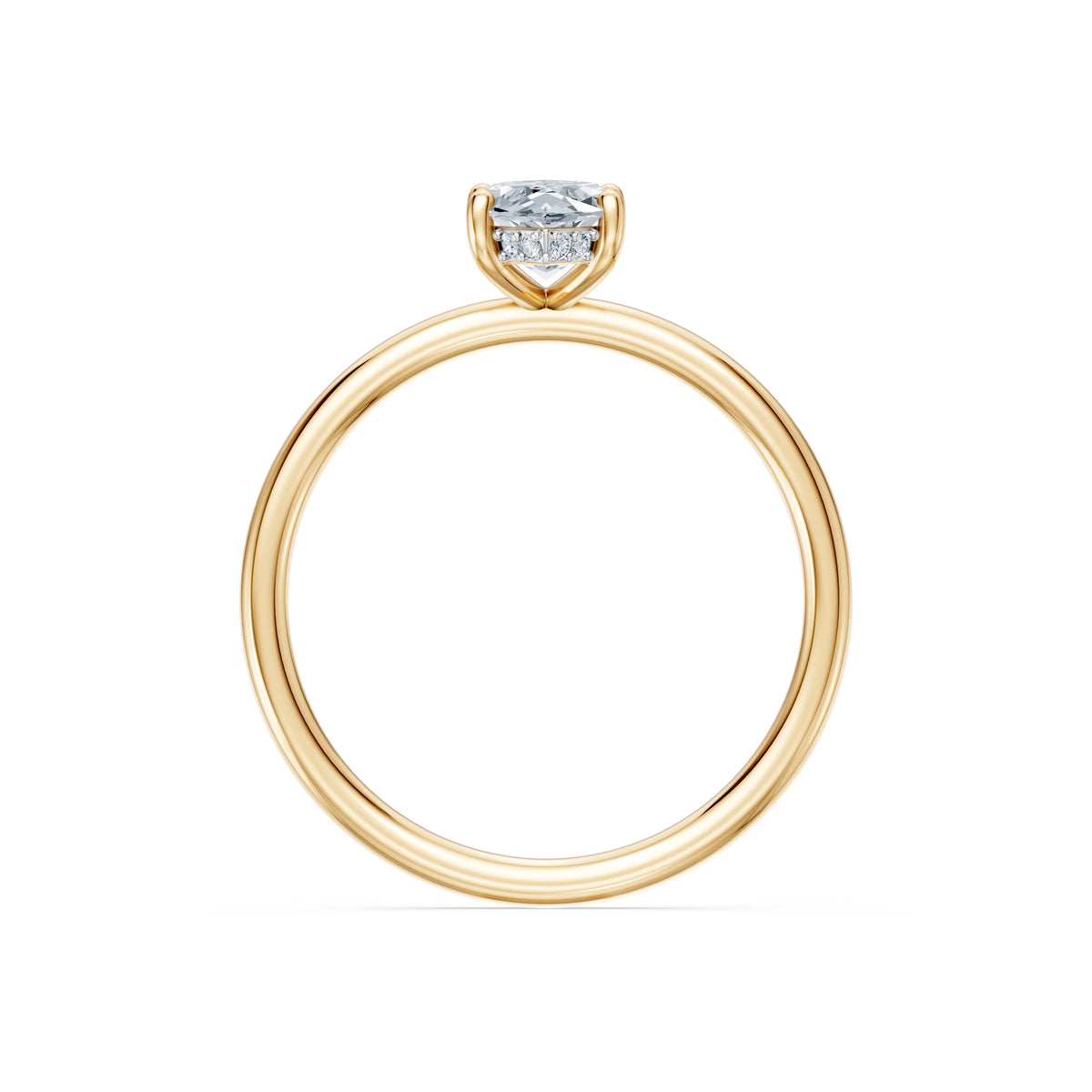 Inel de Logodnă Solitaire din Aur, Diamant Marquise 1,00 CT