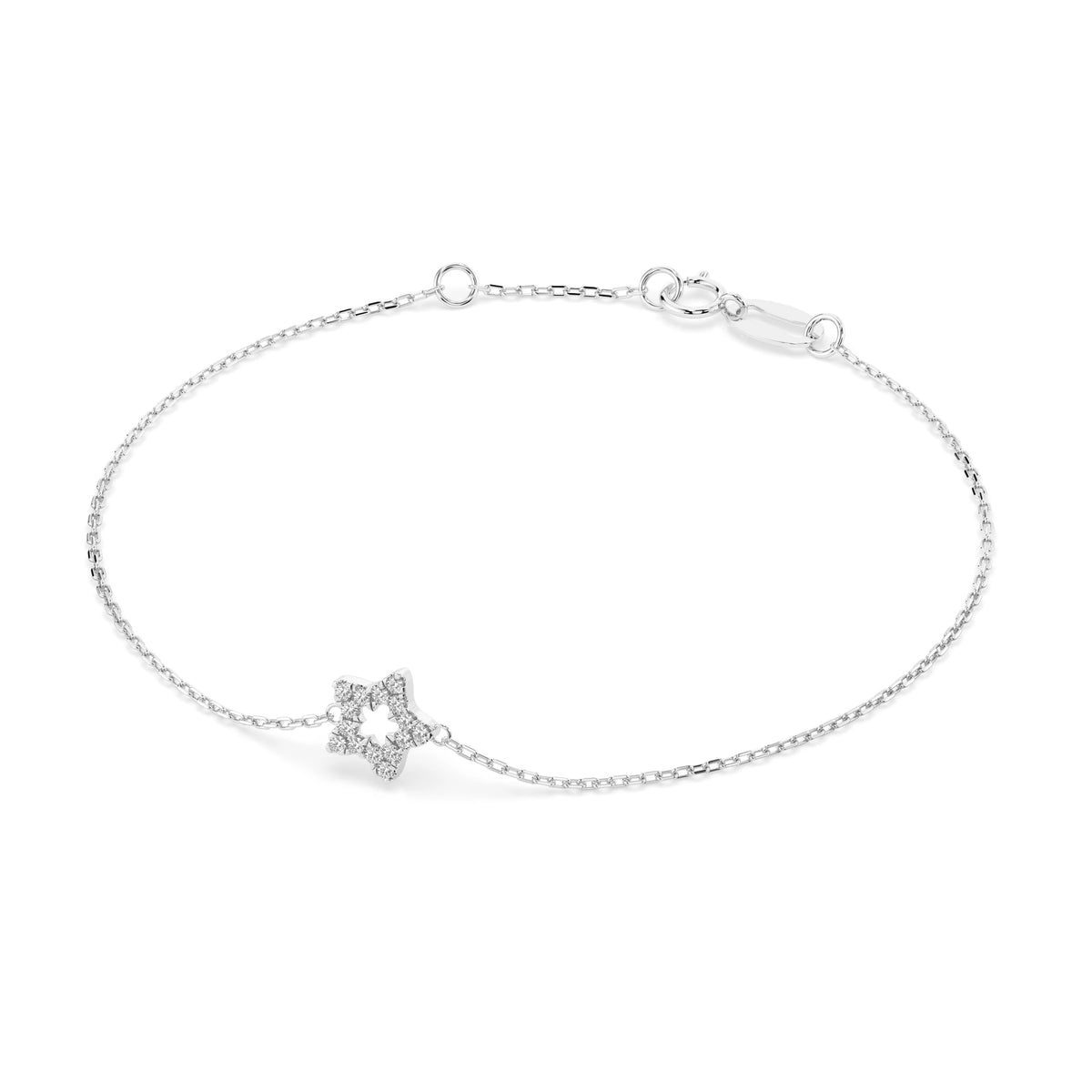 Brățară din Aur cu Diamante, Forma Rotund Briliant, 0,08 CT