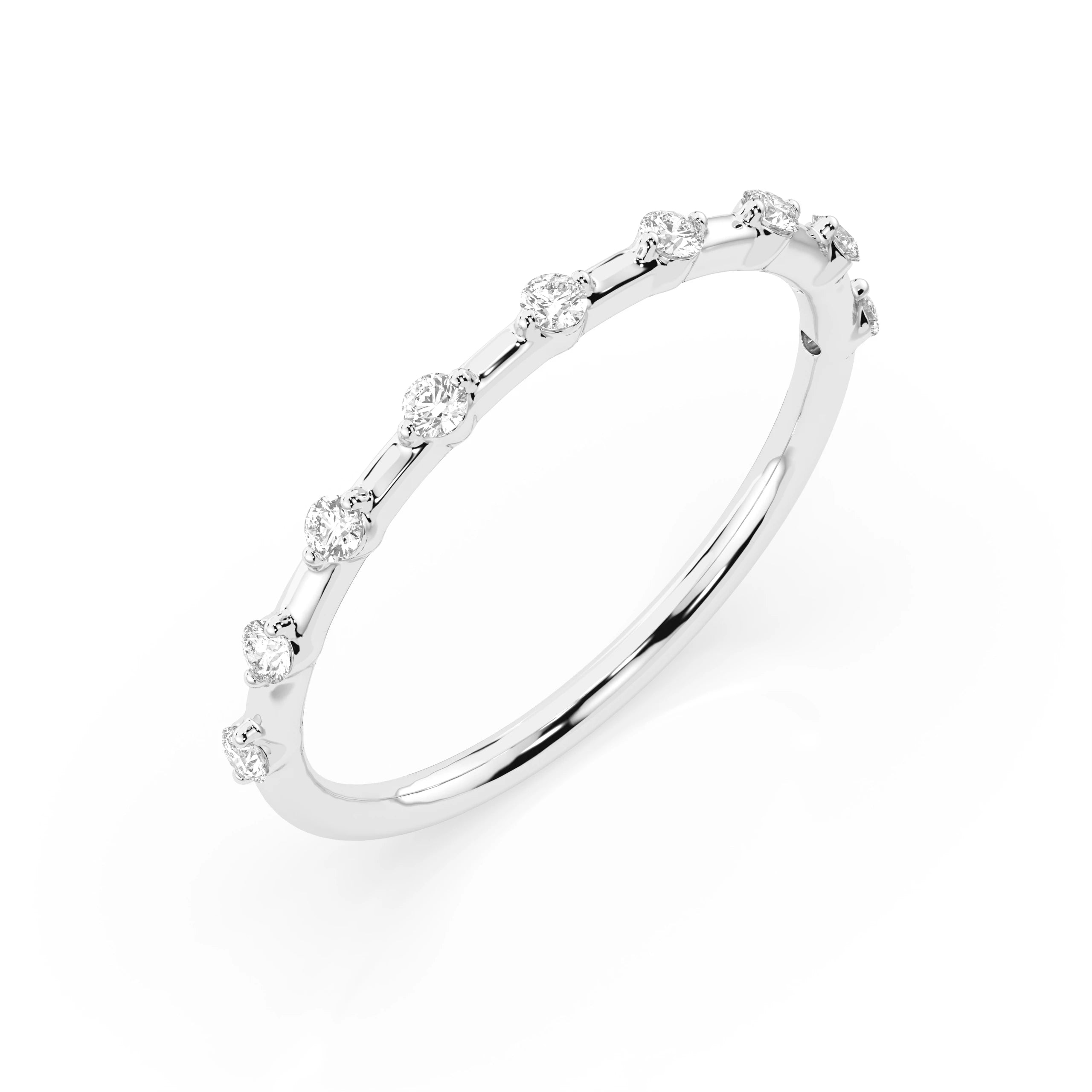 Inel din Aur cu Diamante Rotunde Briliant 0.18 CT