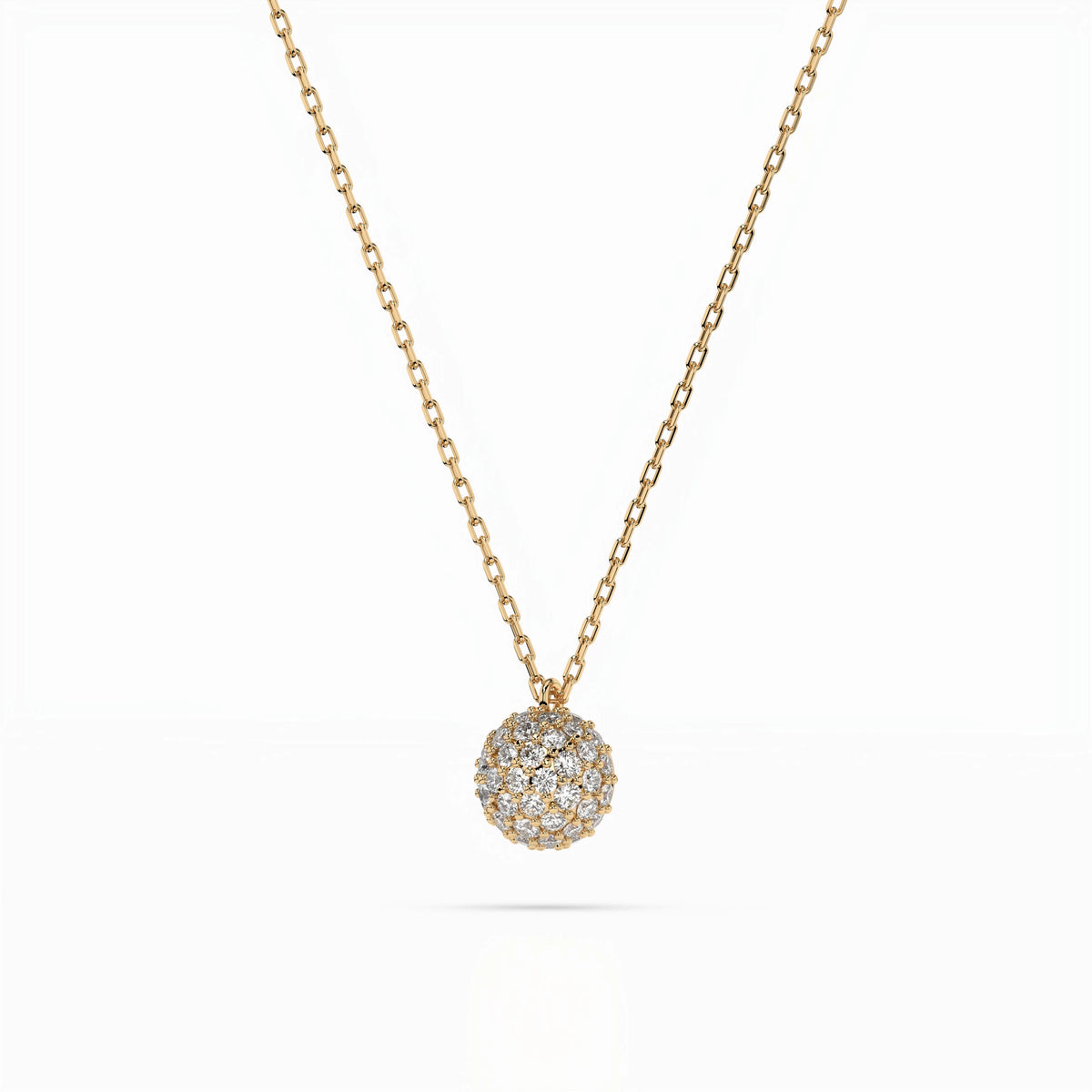 Colier din Aur cu Diamante, Forma Rotund Briliant, 0,23 CT