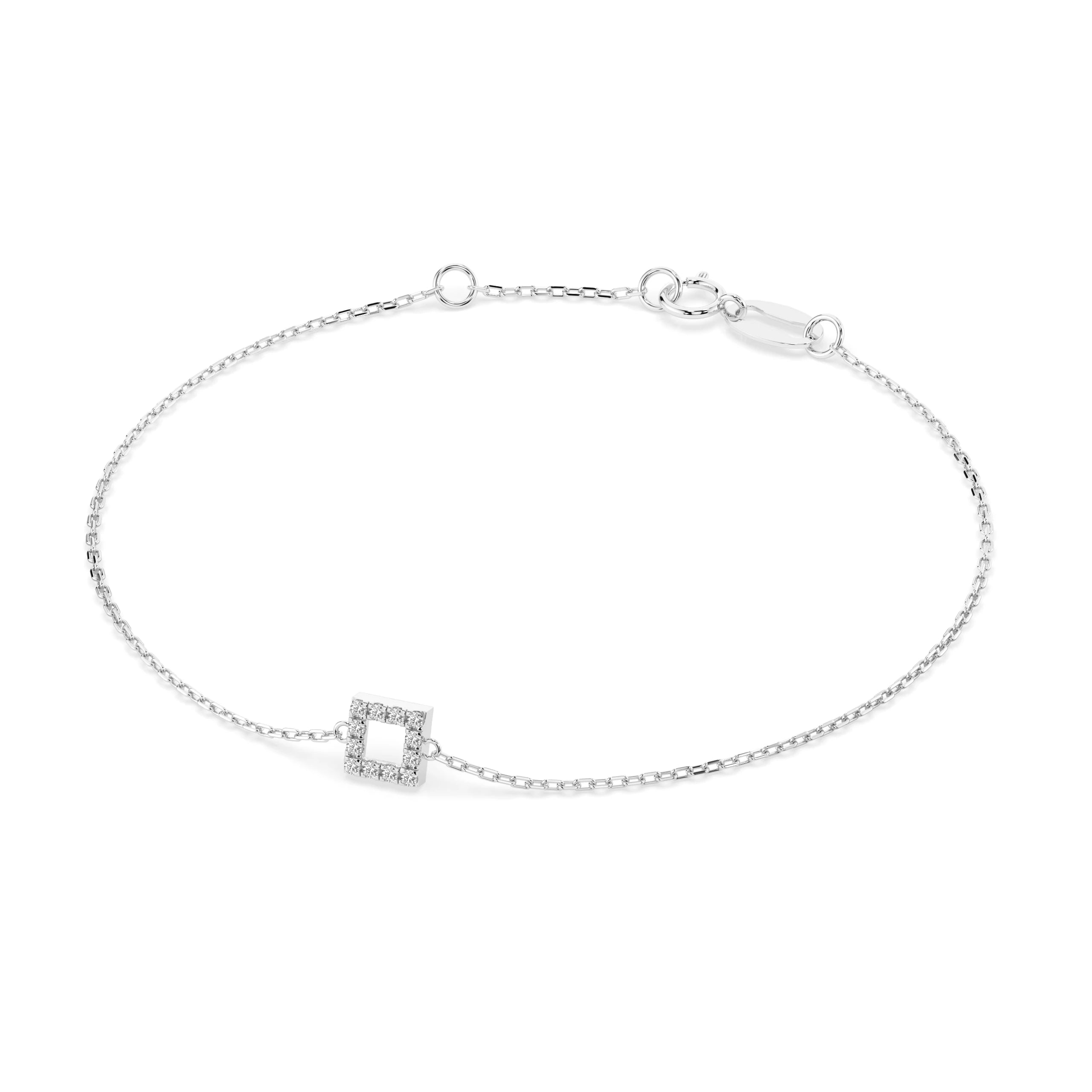 Brățară din Aur cu Diamante Rotunde Briliant 0.06 CT