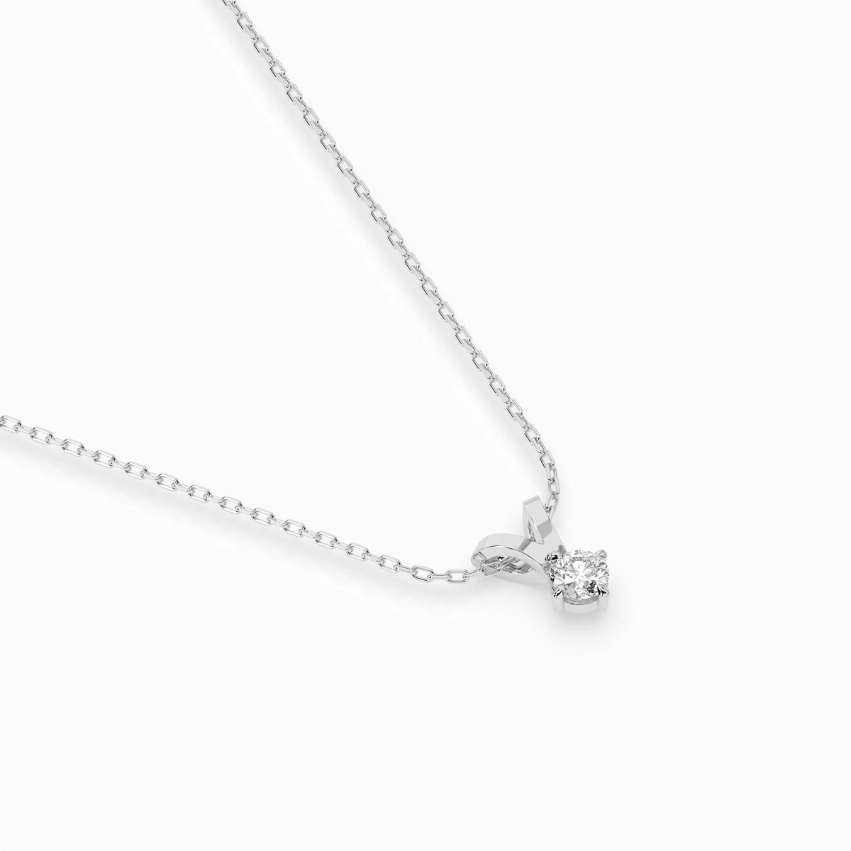 Colier din Aur cu Diamant, Forma Rotund Briliant, 0,10 CT