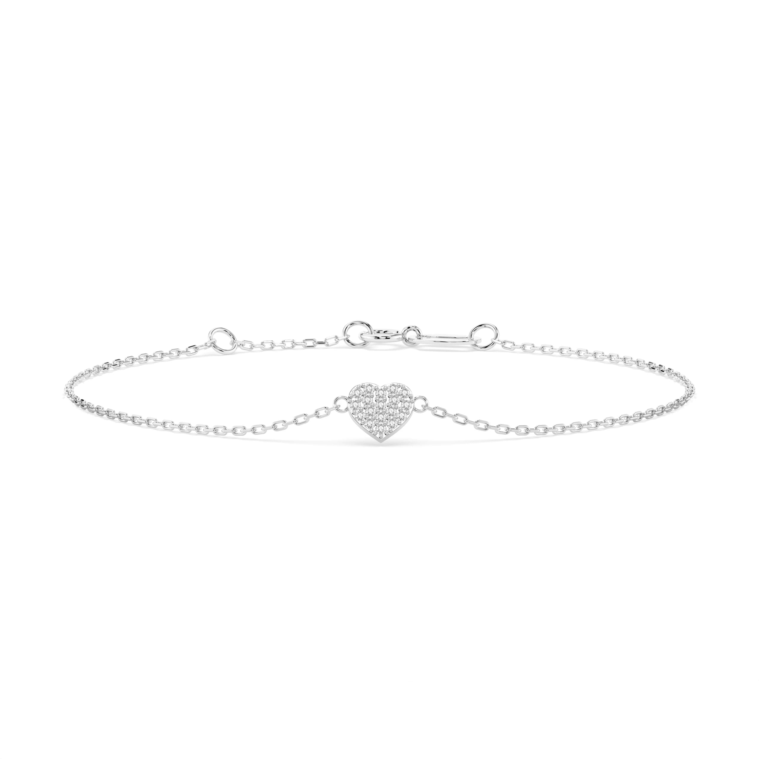 Brățară din Aur cu Diamante Rotunde Briliant 0.09 CT