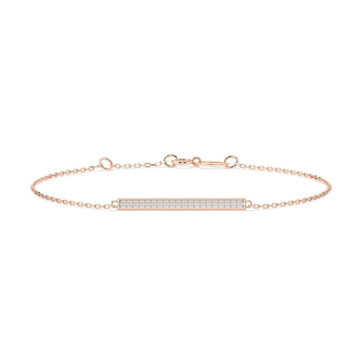Brățară din Aur cu Diamante, Forma Rotund Briliant, 0,10 CT