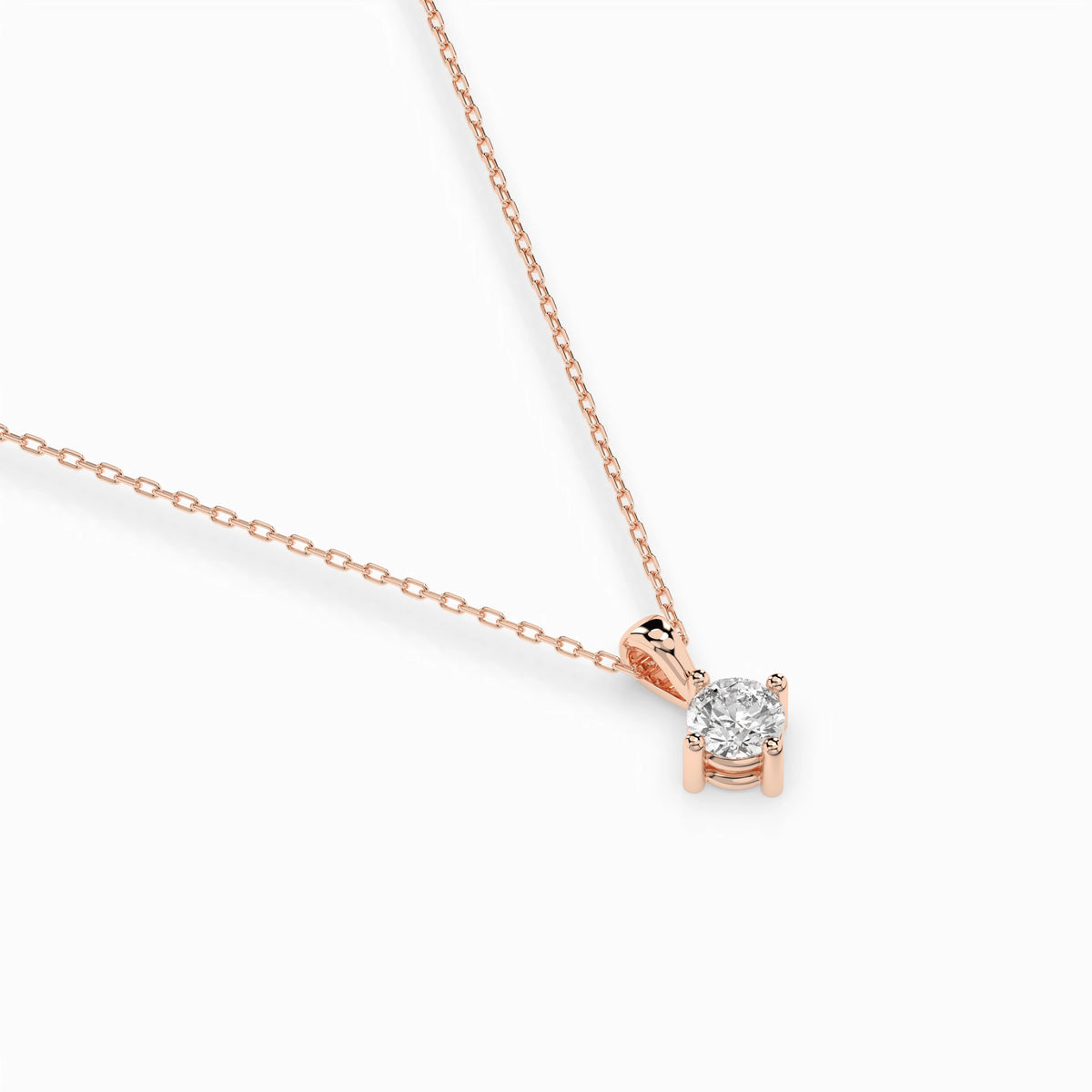 Colier din Aur cu Diamant, Forma Rotund Briliant, 0,20 CT