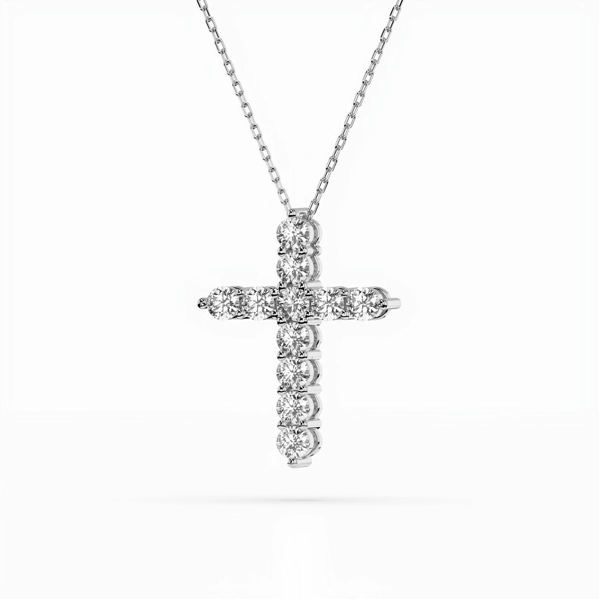 Colier din Aur cu Diamante, Forma Rotund Briliant, 1,65 CT