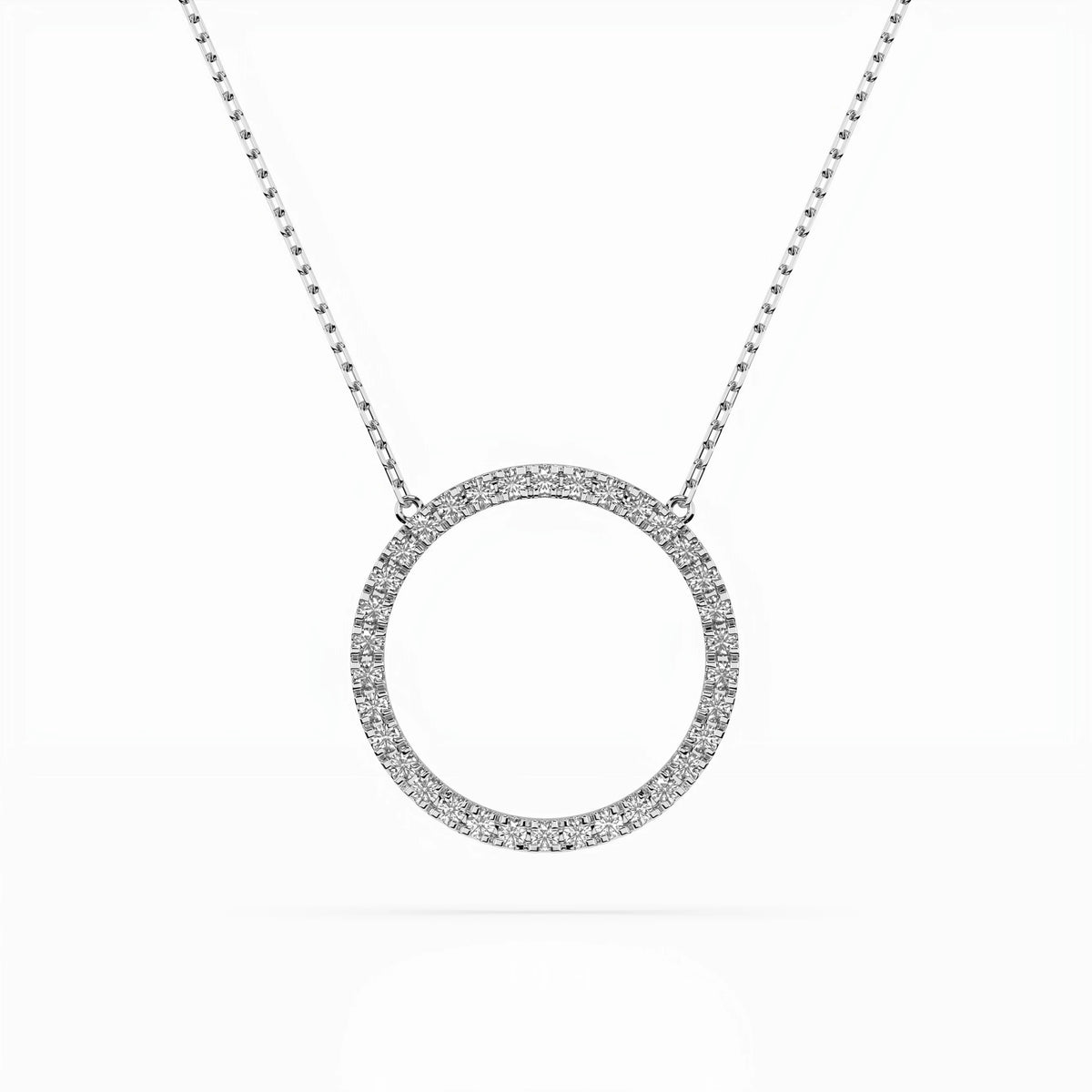 Colier din Aur cu Diamante, Forma Rotund Briliant, 0,20 CT