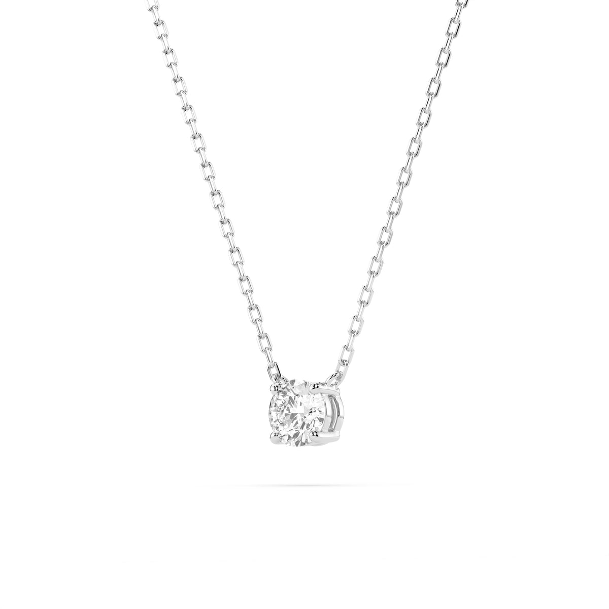 Colier din Aur cu Diamant, Forma Rotund Briliant, 0,10 CT