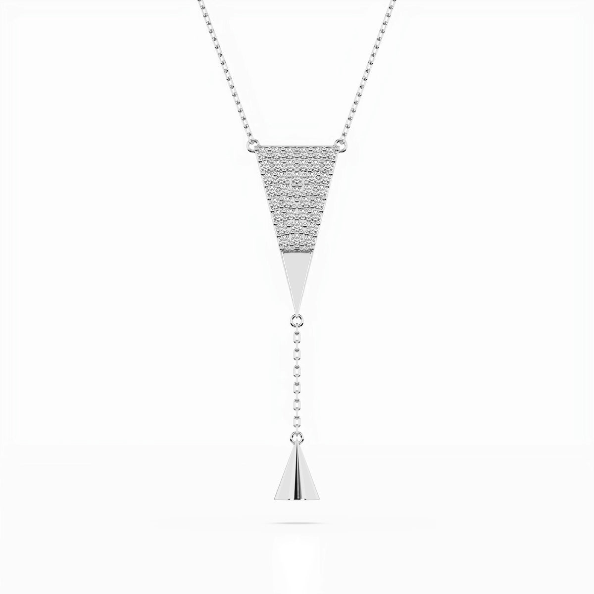 Colier din Aur cu Diamante, Forma Rotund Briliant, 0,22 CT