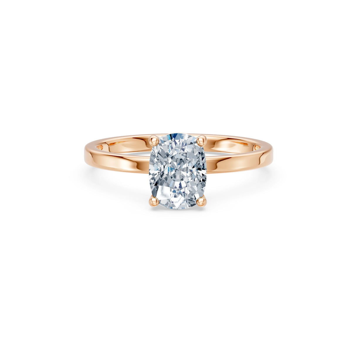 Inel de Logodnă Solitaire din Aur, Diamant Cushion 1,50 CT