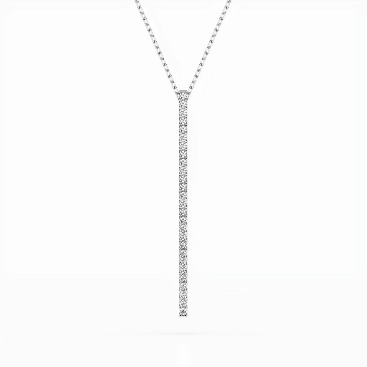 Colier din Aur cu Diamante, Forma Rotund Briliant, 0,14 CT