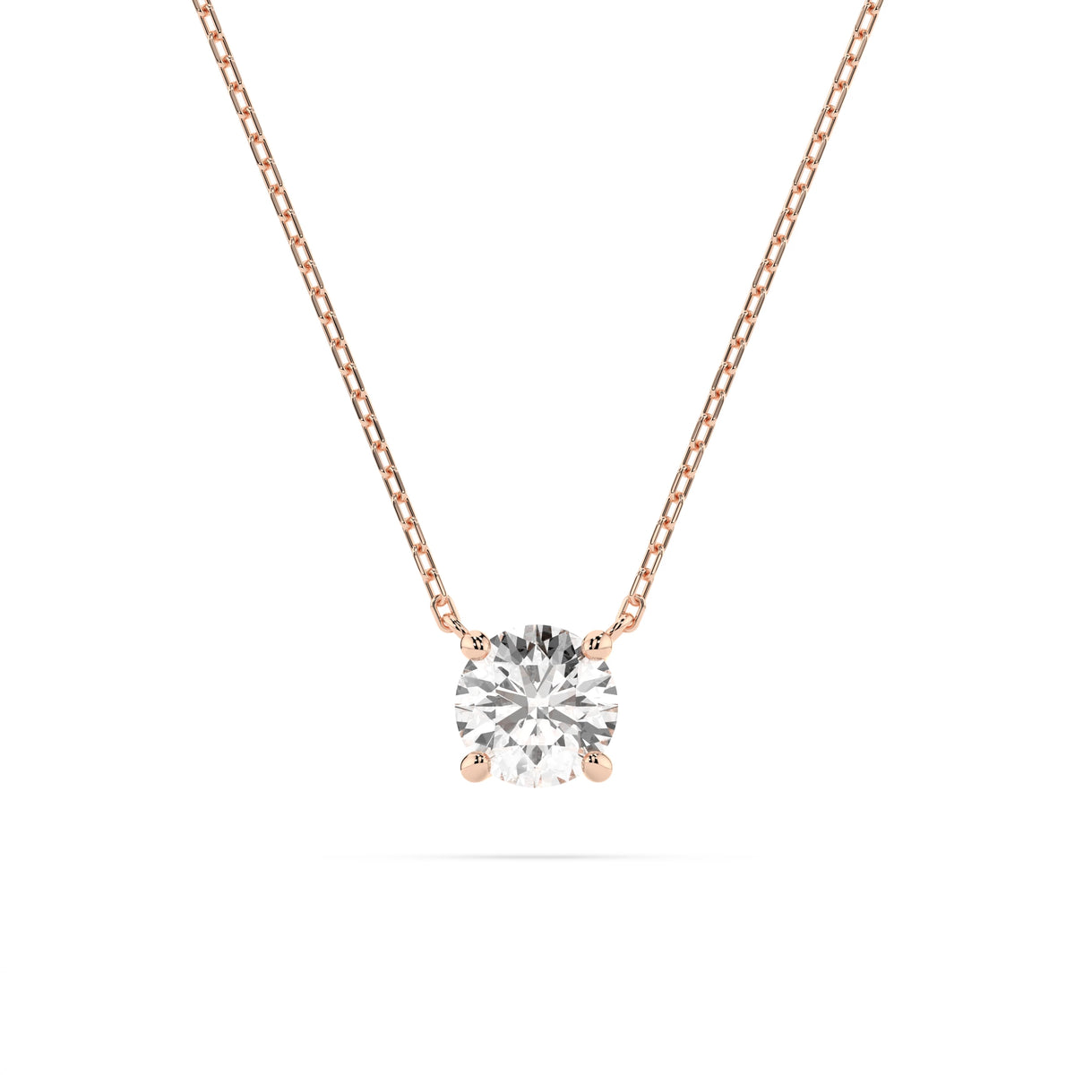 Colier din Aur cu Diamant, Forma Rotund Briliant, 0,25 CT