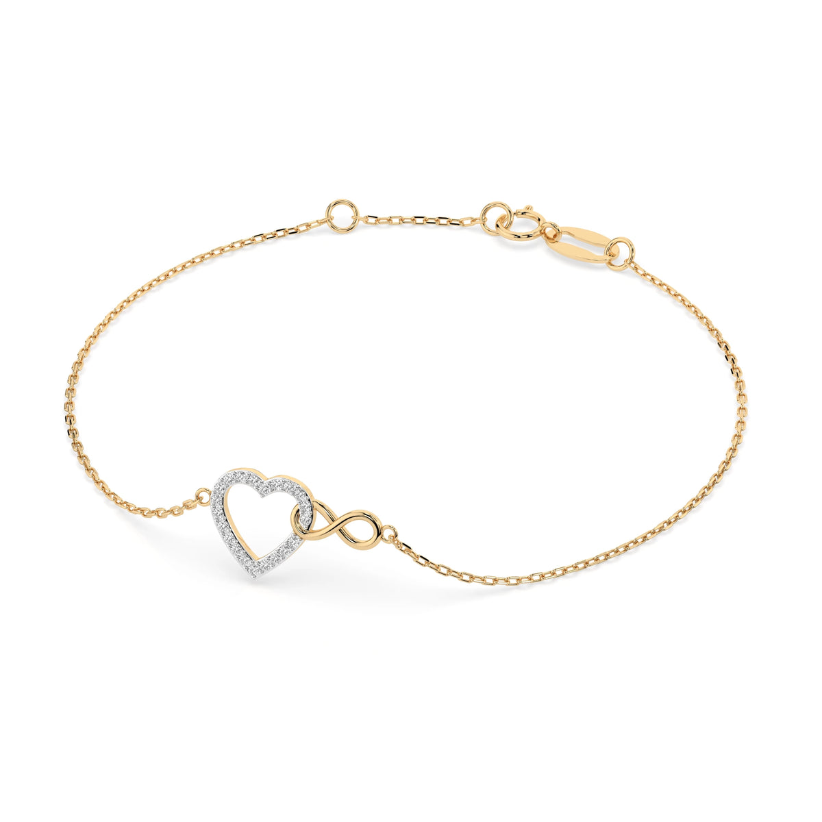 Brățară din Aur cu Diamante, Forma Rotund Briliant, 0,11 CT