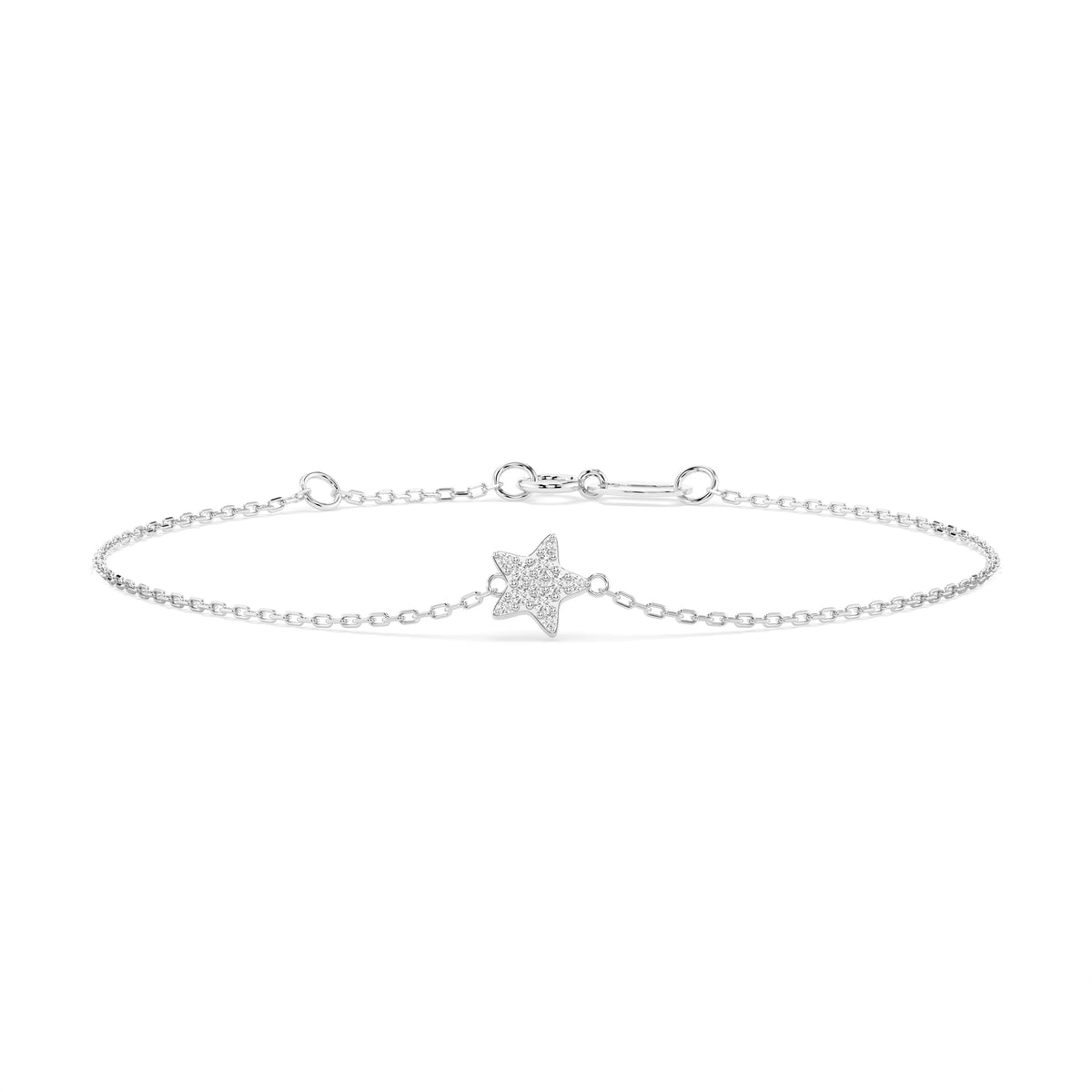 Brățară din Aur cu Diamante, Forma Rotund Briliant, 0,08 CT