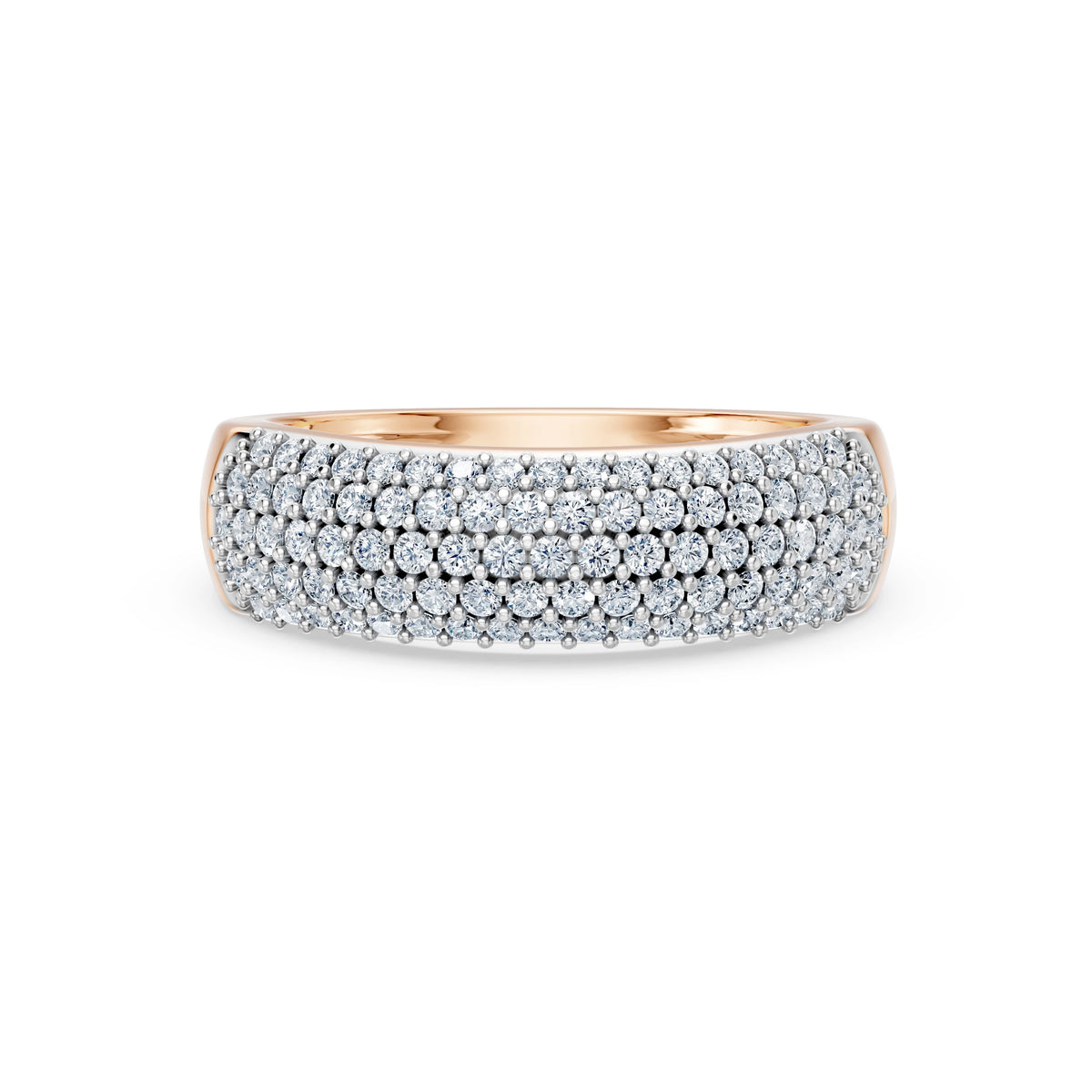 Inel din Aur cu Diamante, Forma Rotund Briliant, 0,71 CT