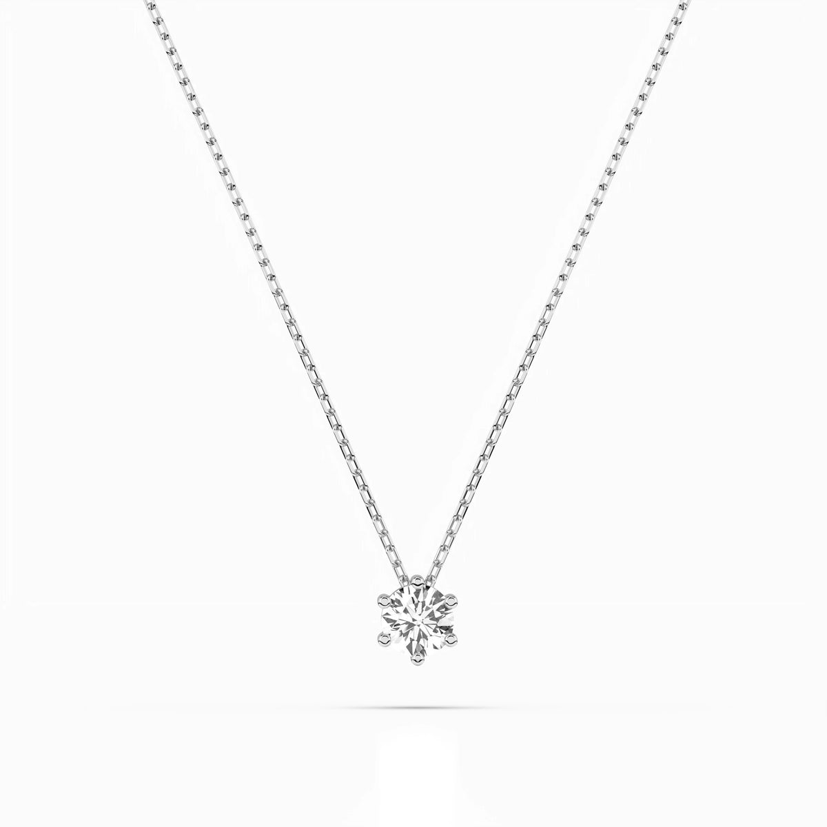 Colier din Aur cu Diamant, Forma Rotund Briliant, 0,15 CT