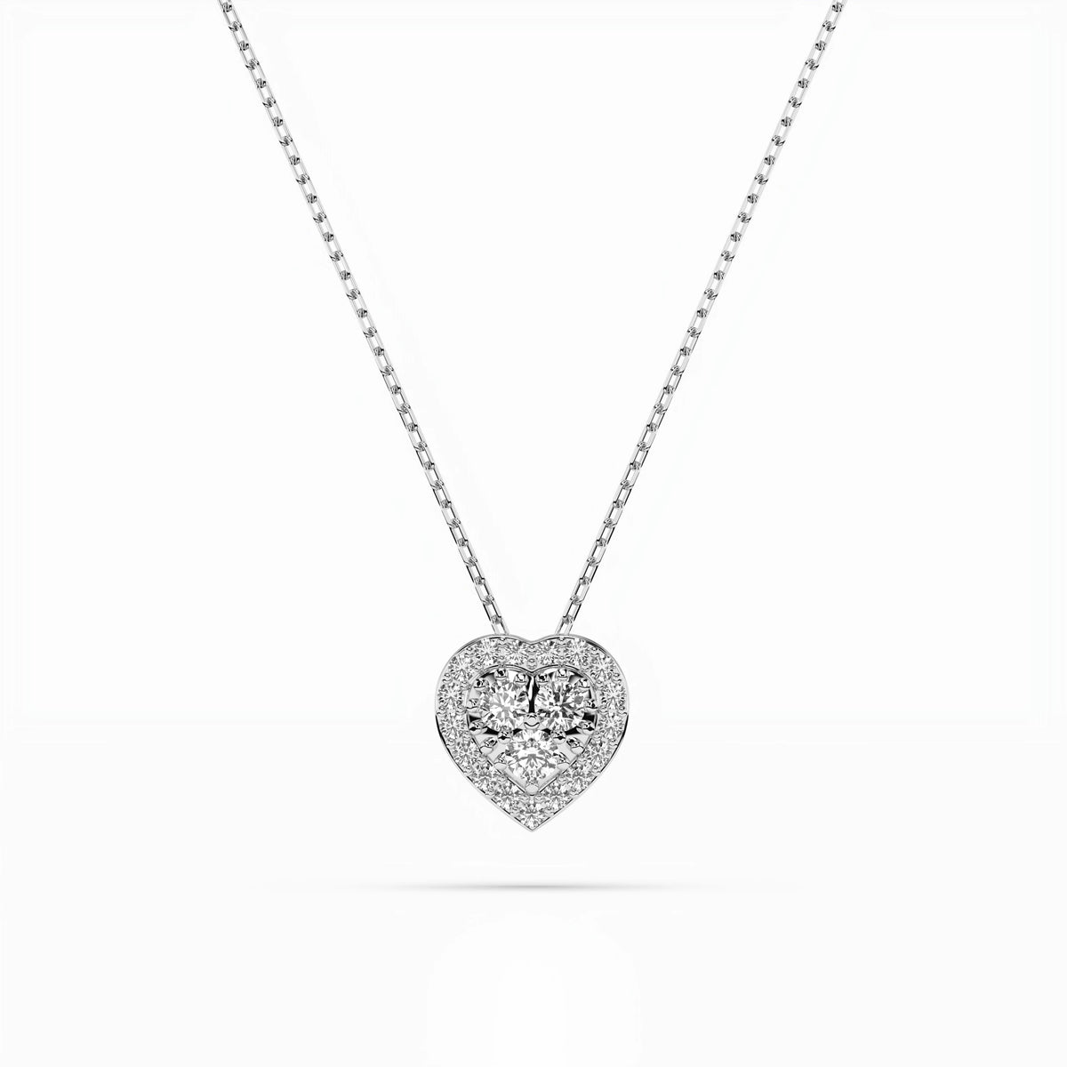 Colier din Aur cu Diamante, Forma Rotund Briliant, 0,17 CT