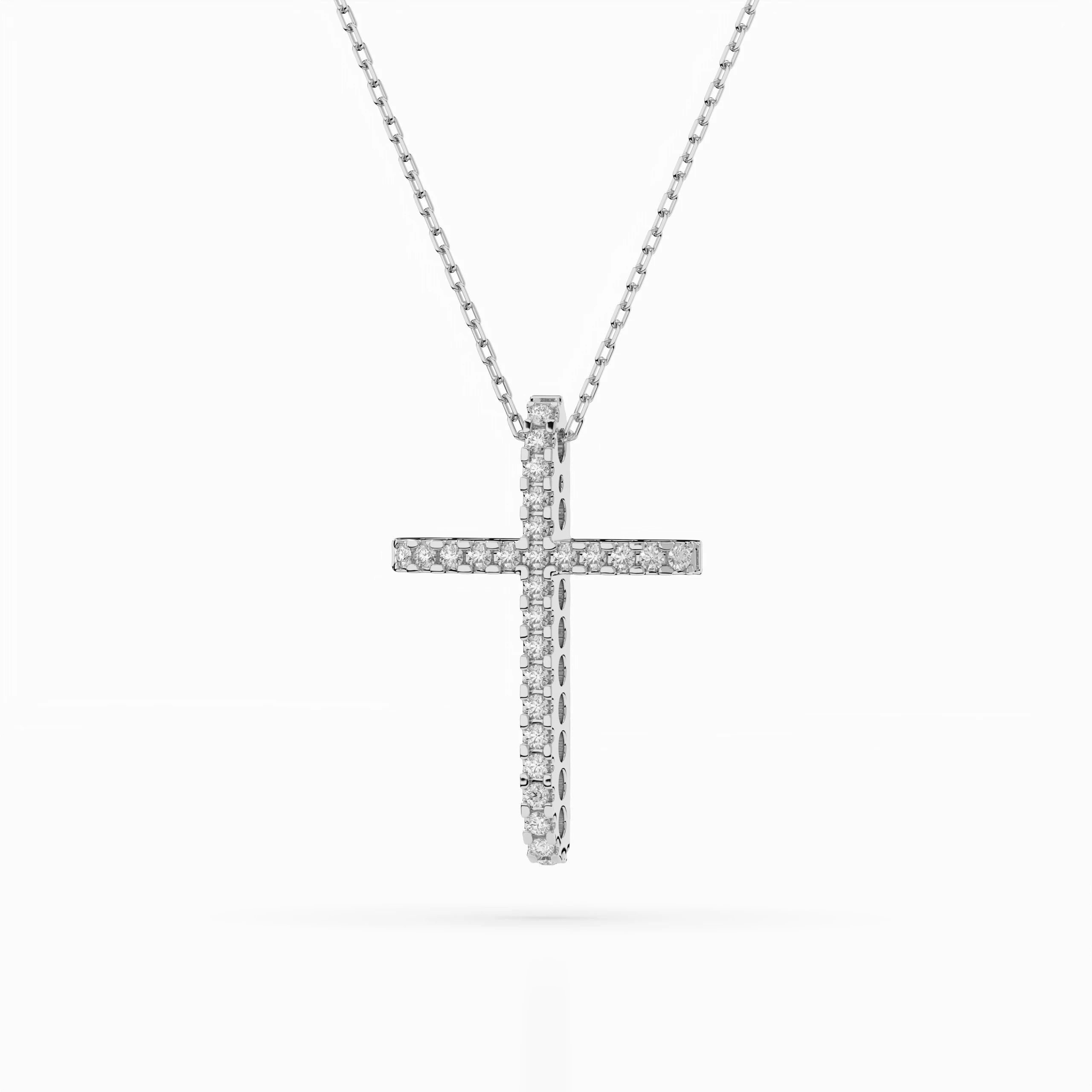 Colier din Aur cu Diamante Rotunde Briliant 0.14 CT