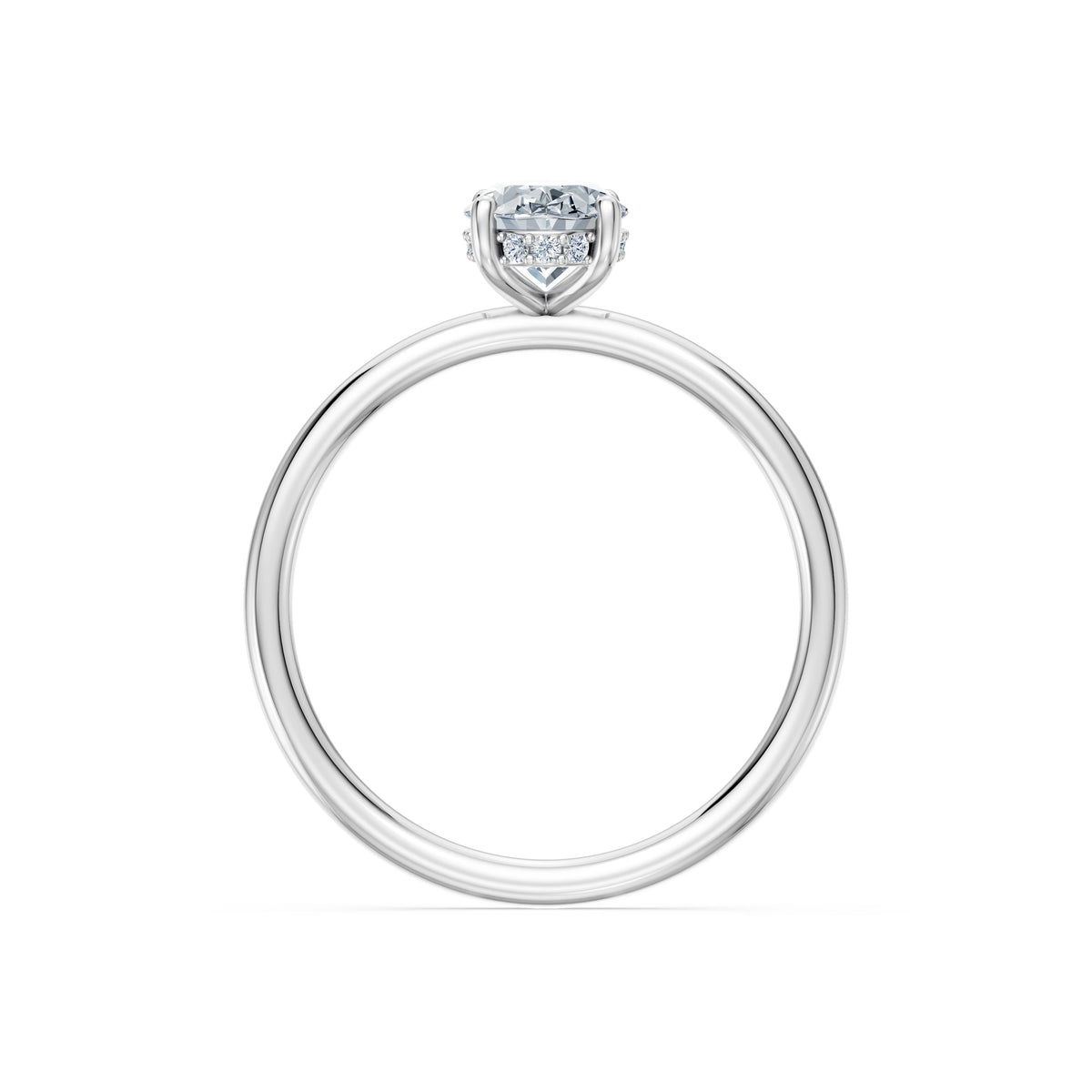 Inel de Logodnă Solitaire din Aur, Diamant Oval 1,00 CT