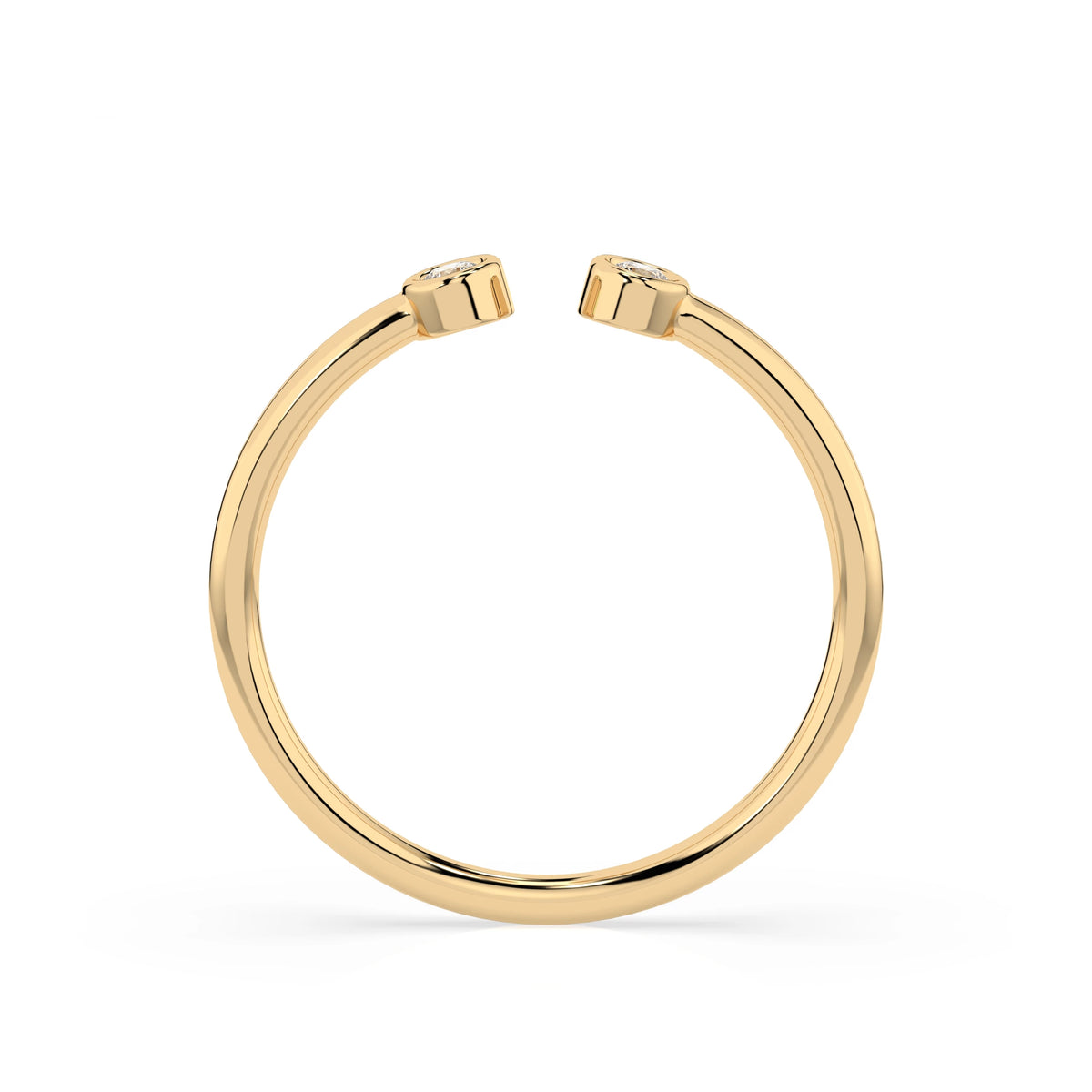 Inel din Aur cu Diamante, Forma Rotund Briliant, 0,04 CT