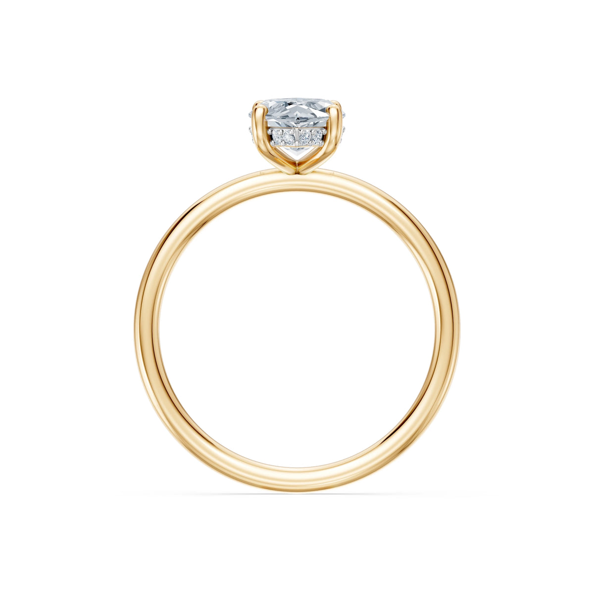 Inel de Logodnă Solitaire din Aur, Diamant Marquise 1,50 CT