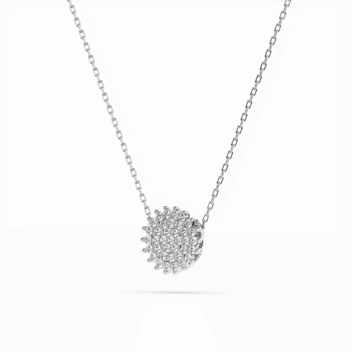 Colier din Aur cu Diamante, Forma Rotund Briliant, 0,15 CT