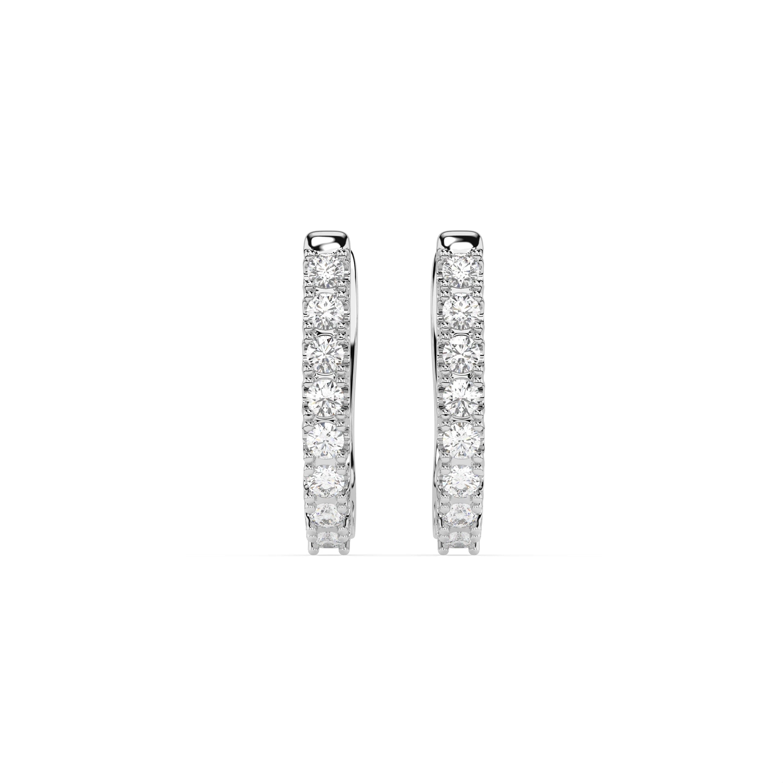 Cercei din Aur cu Diamante Rotunde Briliant 0.32 CT