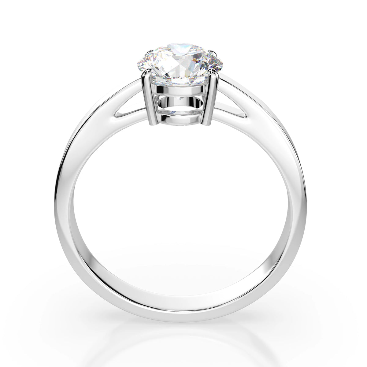 Inel de Logodnă Solitaire din Aur, Diamant Rotund Briliant 0,70 CT