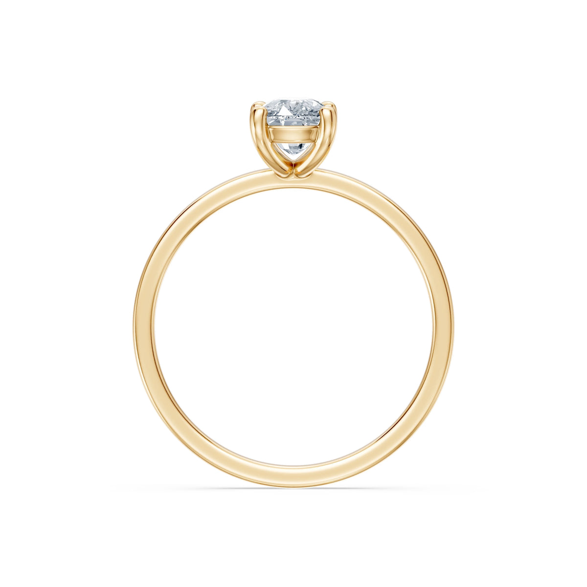Inel de Logodnă Solitaire din Aur, Diamant Cushion 1,00 CT