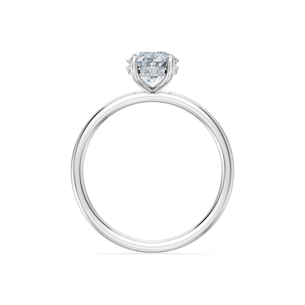 Inel de Logodnă Solitaire din Aur, Diamant Oval 1,50 CT