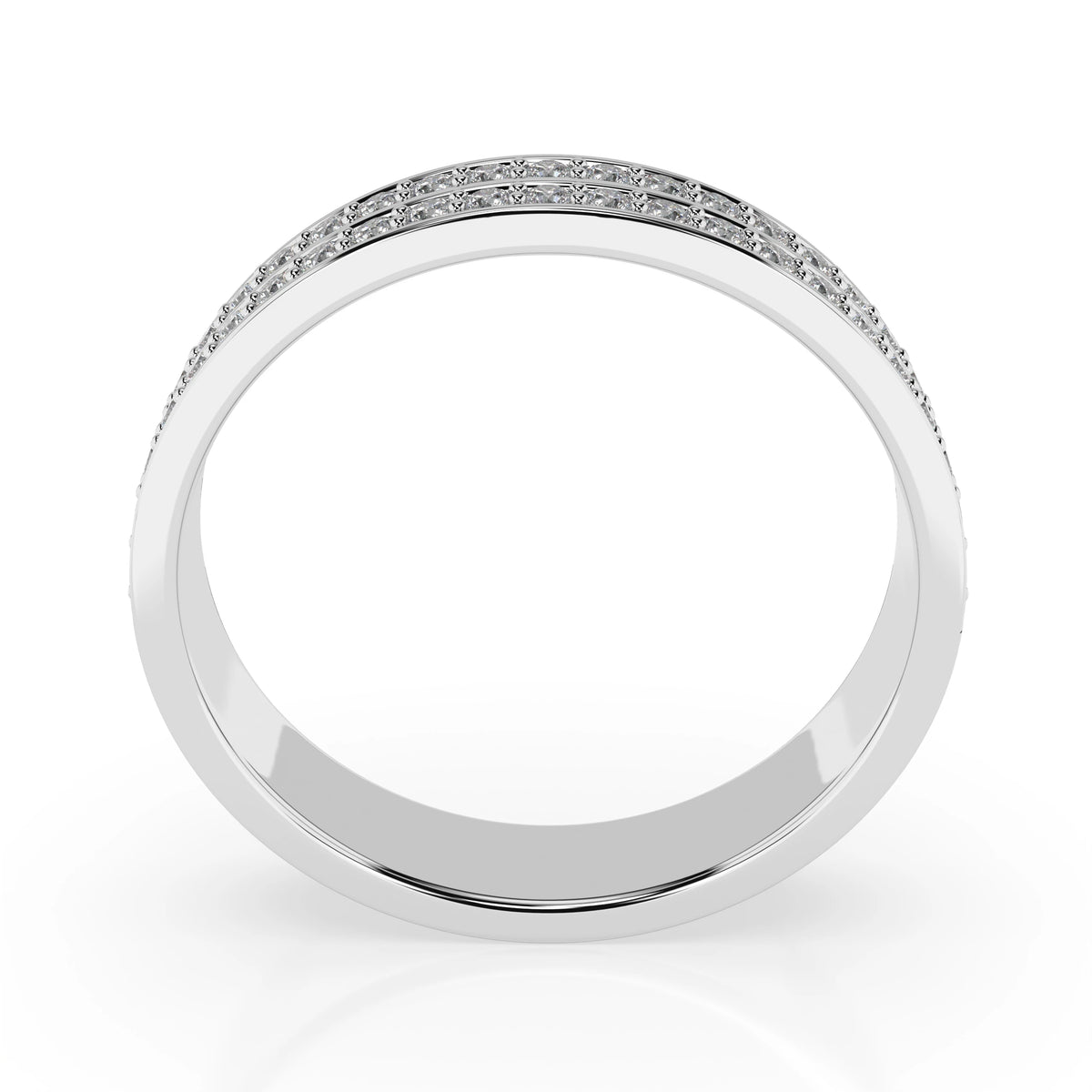 Inel din Aur cu Diamante, Forma Rotund Briliant, 0,37 CT