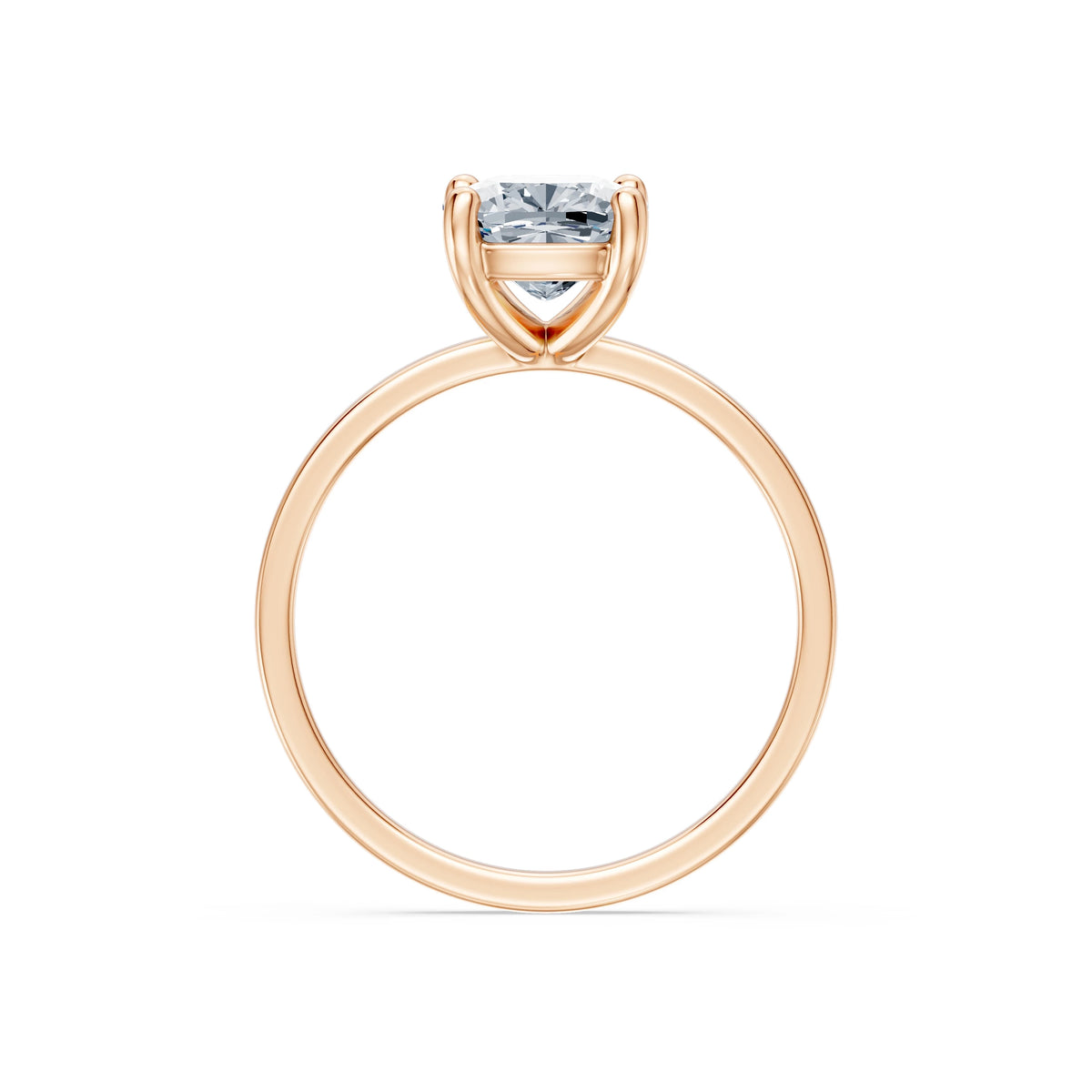 Inel de Logodnă Solitaire din Aur, Diamant Cushion 2,00 CT