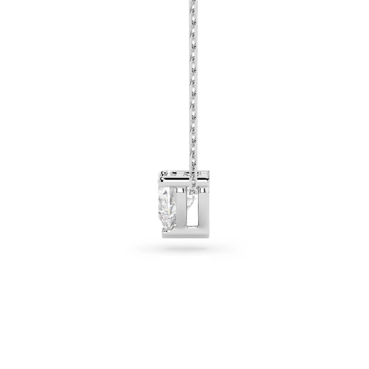 Colier din Aur cu Diamant, Forma Inimă, 0,30 CT
