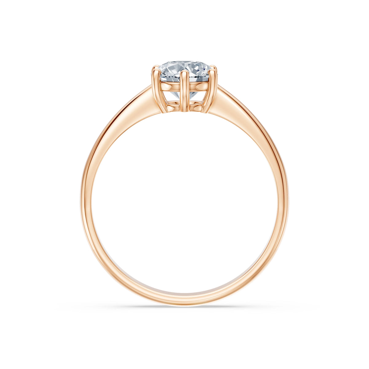 Inel de Logodnă Solitaire din Aur, Diamant Rotund Briliant 1,00 CT